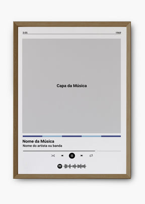 Quadro Spotify Personalizável - Música