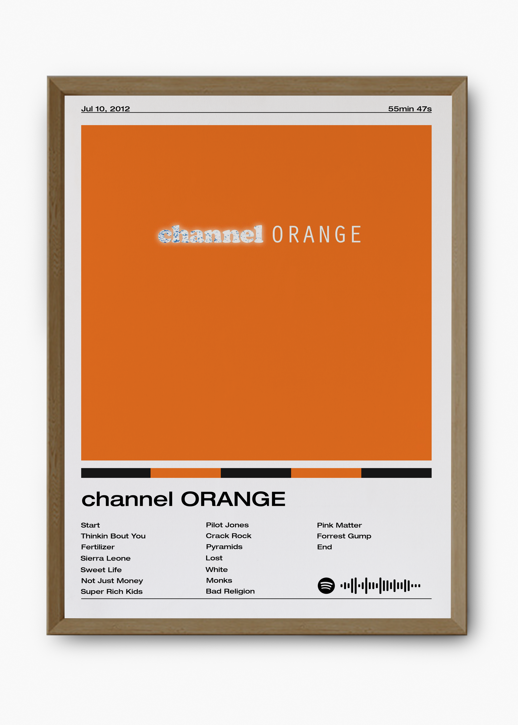 Quadro Frank Ocean Channel Orange - 9