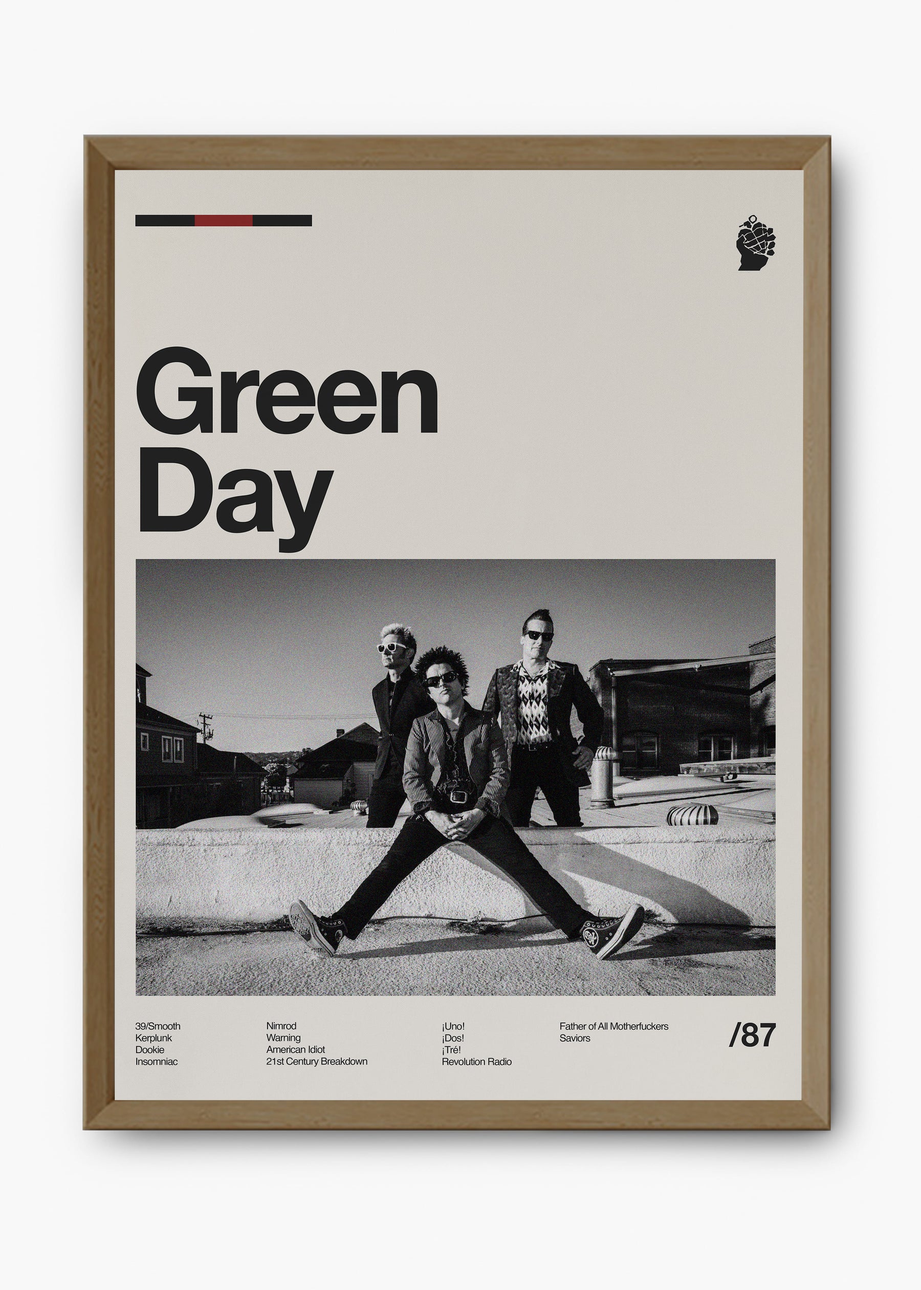 Quadro Green Day Banda