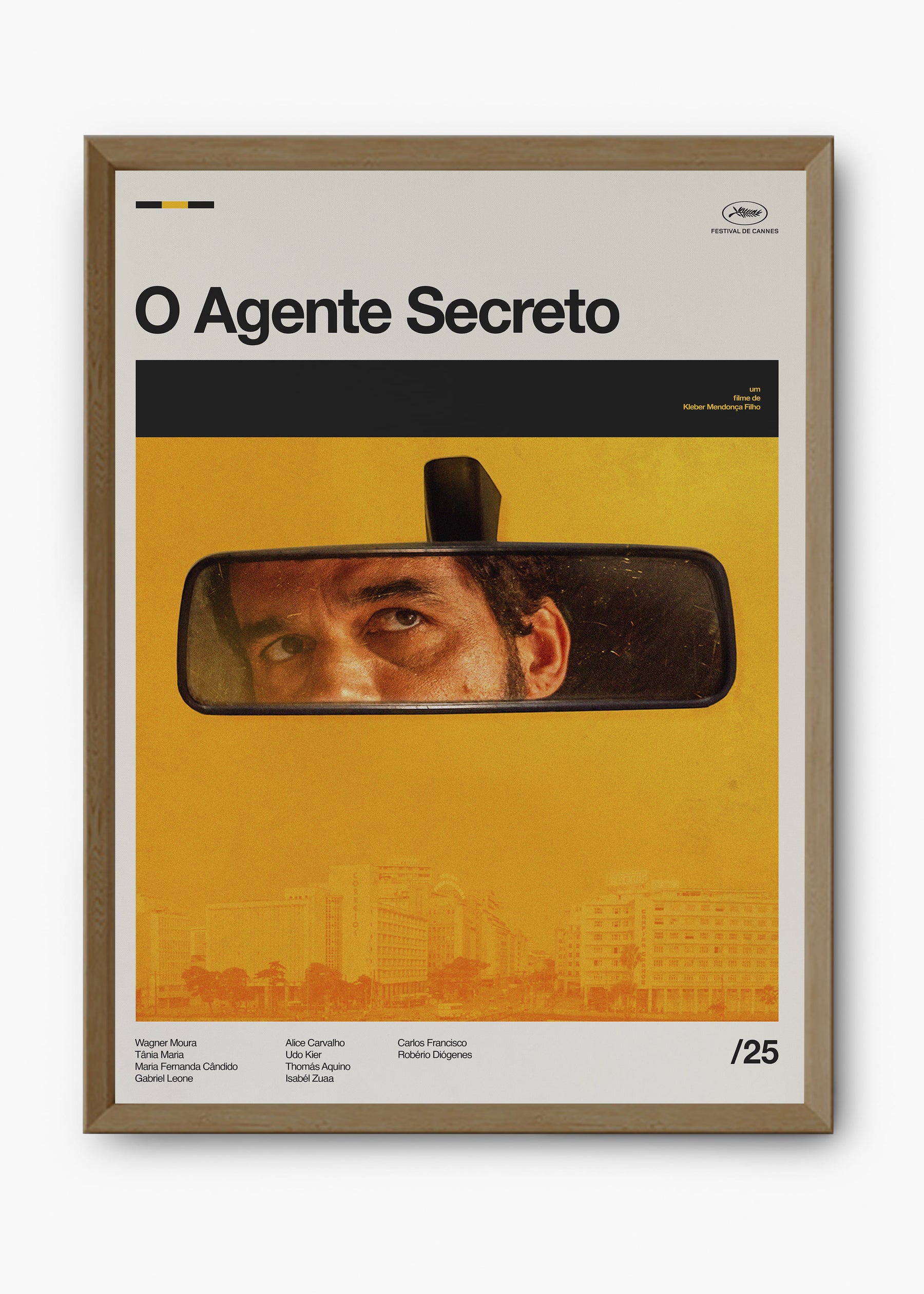 Quadro O Agente Secreto - Wagner Moura