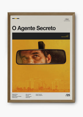 Quadro O Agente Secreto - Wagner Moura