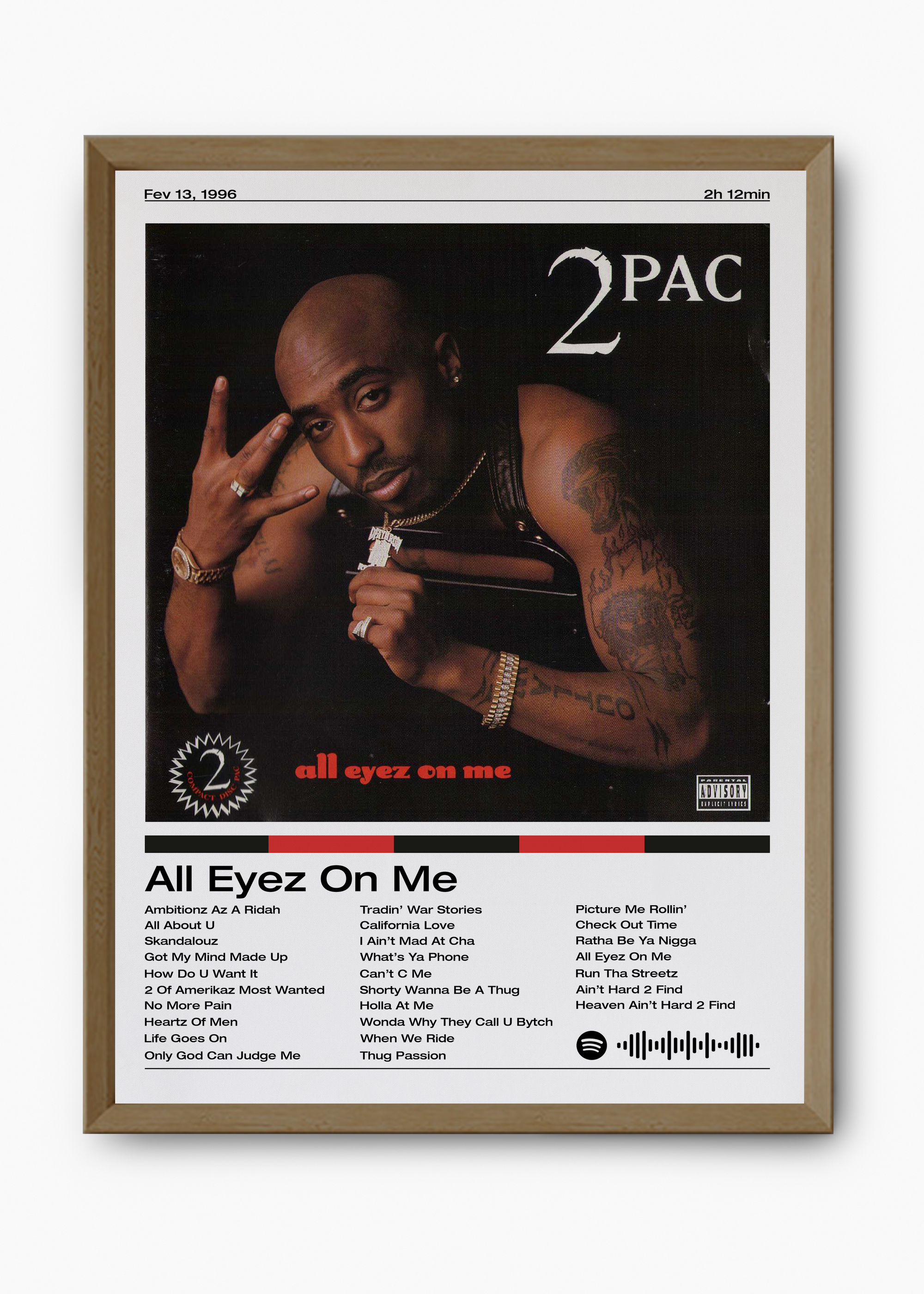 Quadro 2PAC All Eyez On Me - 9