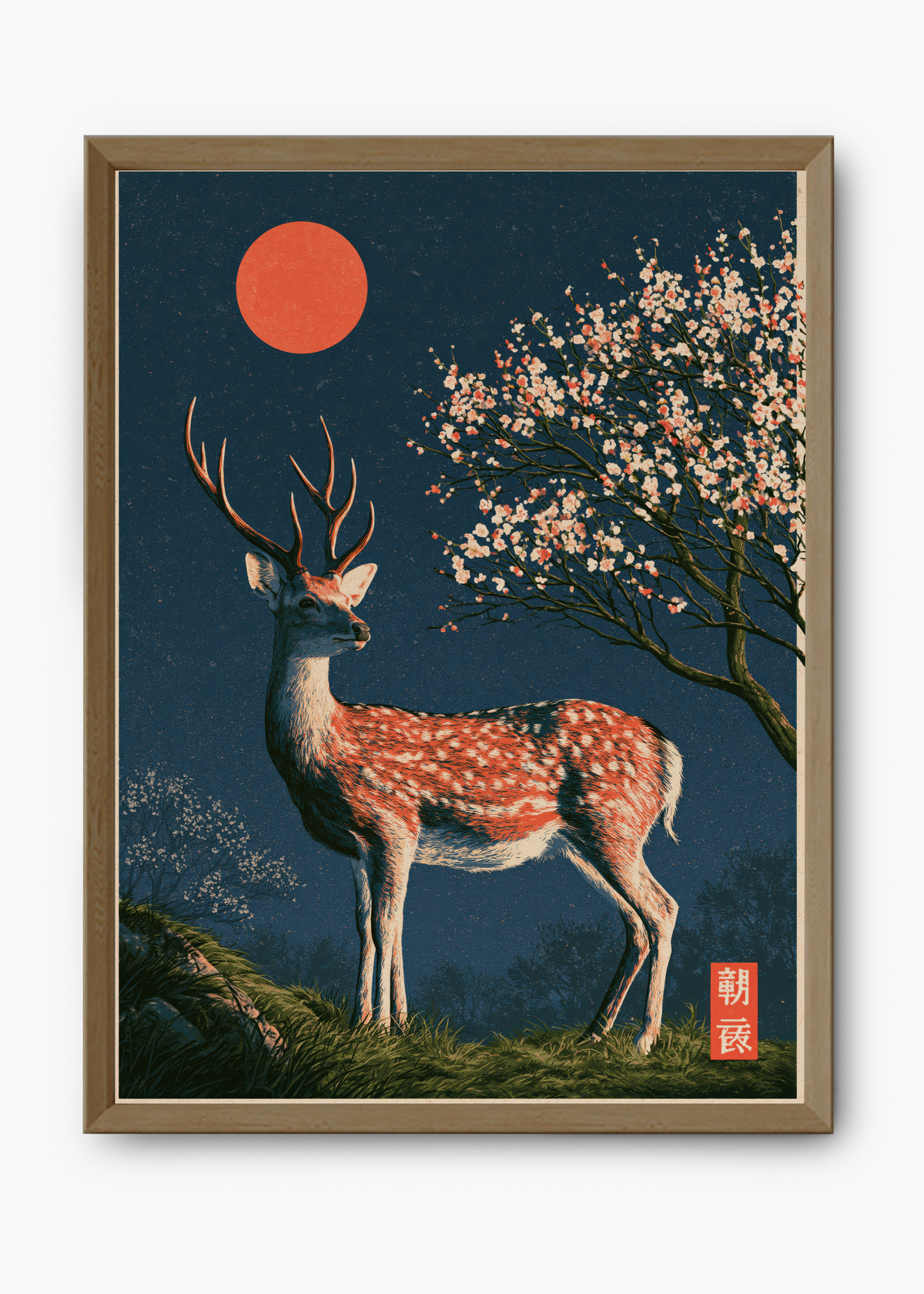 Quadro Japonês Sacred Deer - 9