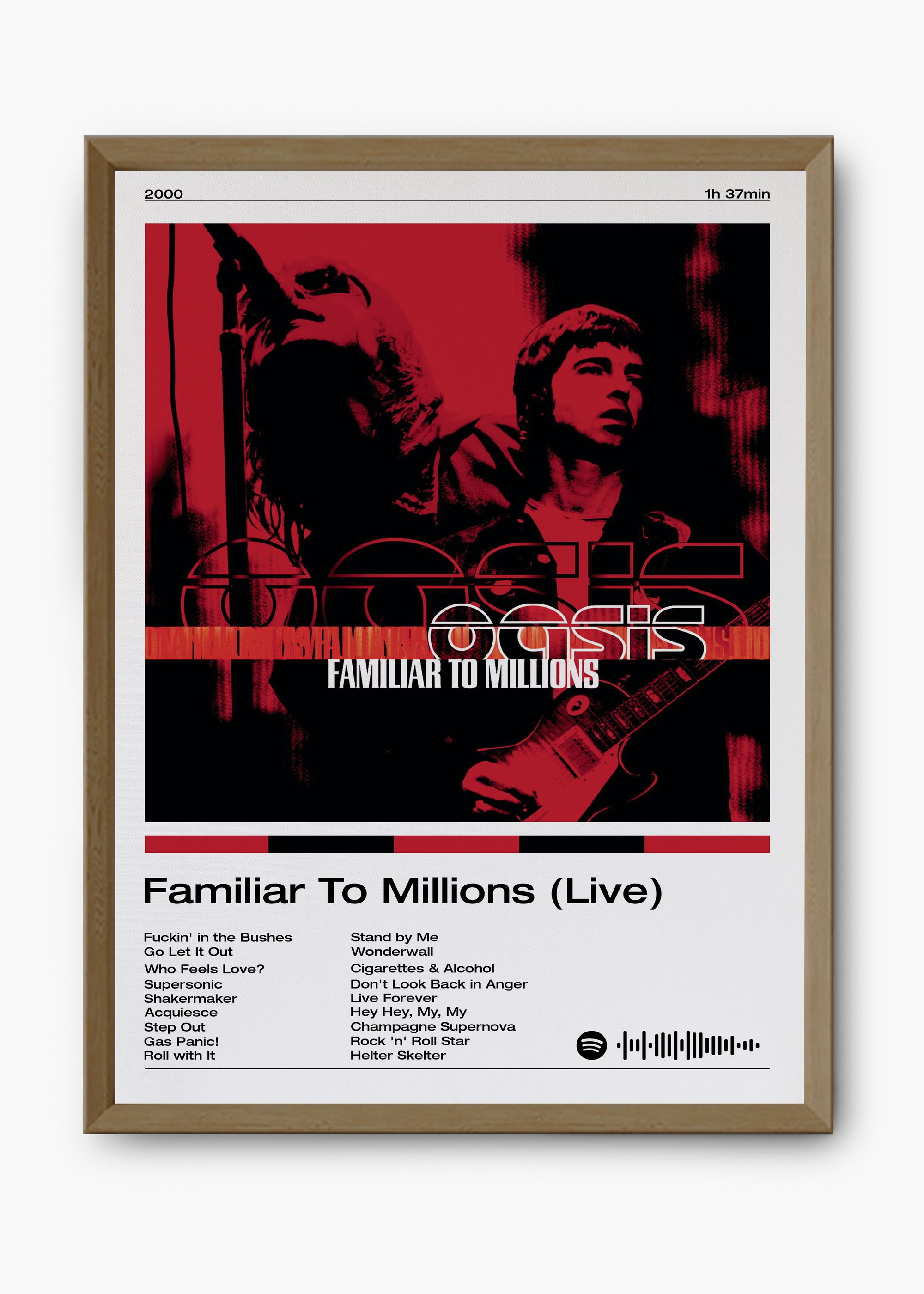 Quadro Oasis Familiar To Millions (Live) - 9