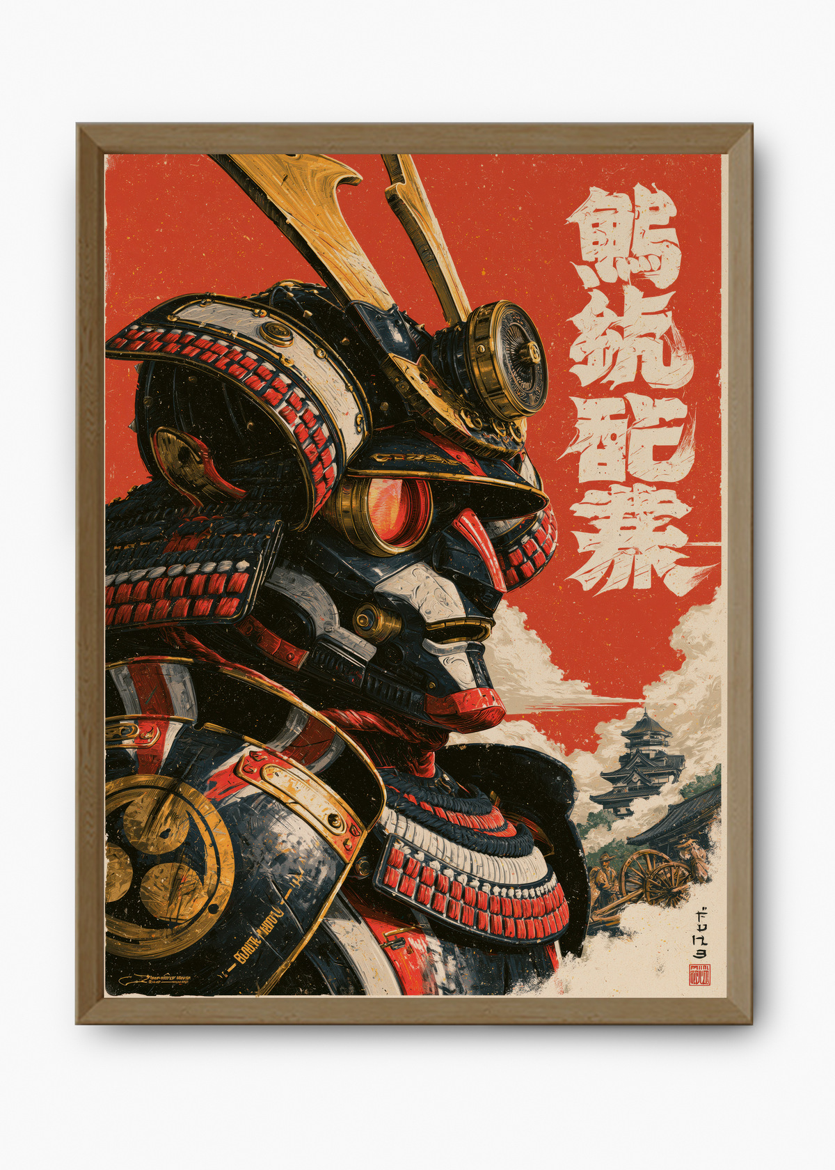 Quadro Japonês Mecha Samurai - 9