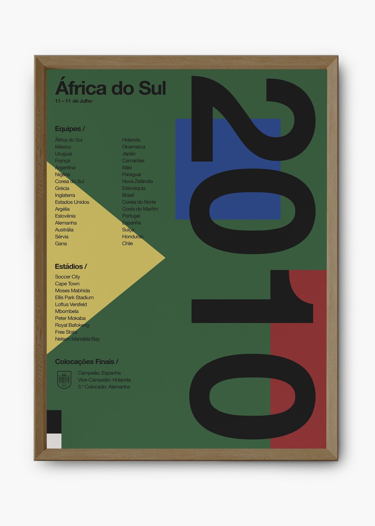 Quadro Copa do Mundo África Do Sul 2010