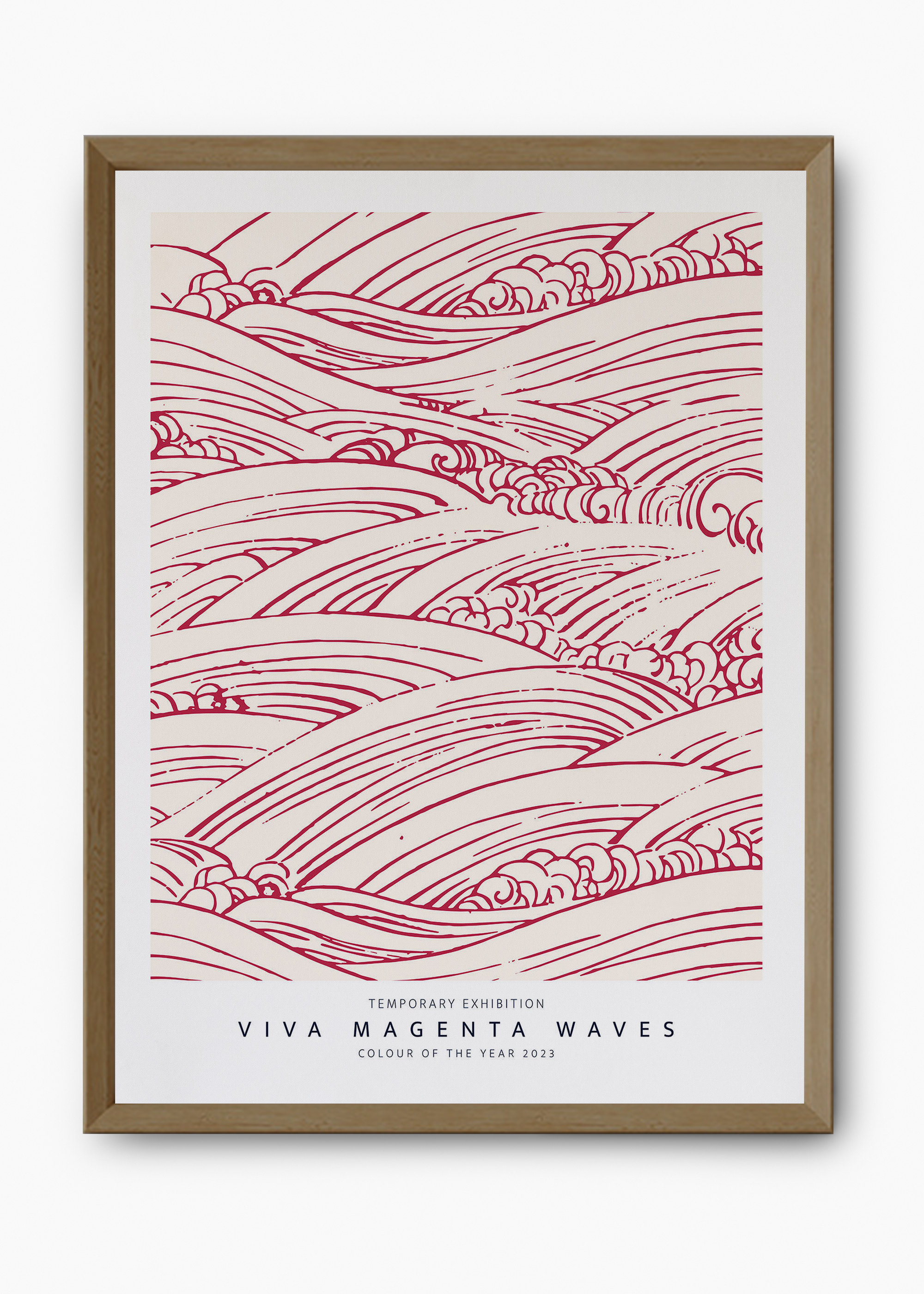 Quadro Magenta Waves - 9