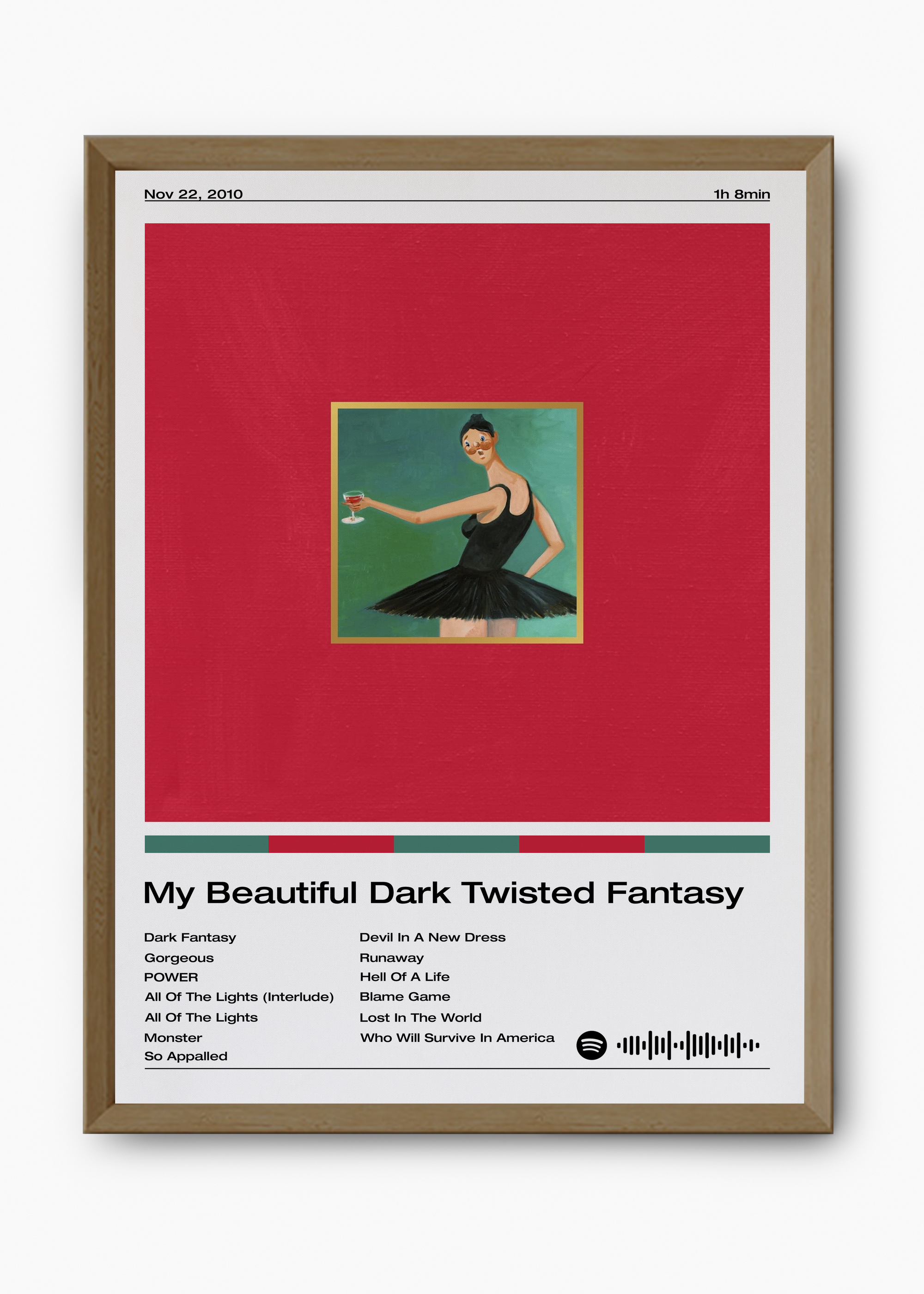 Quadro Kanye West My Beautiful Dark Twisted Fantasy - 9