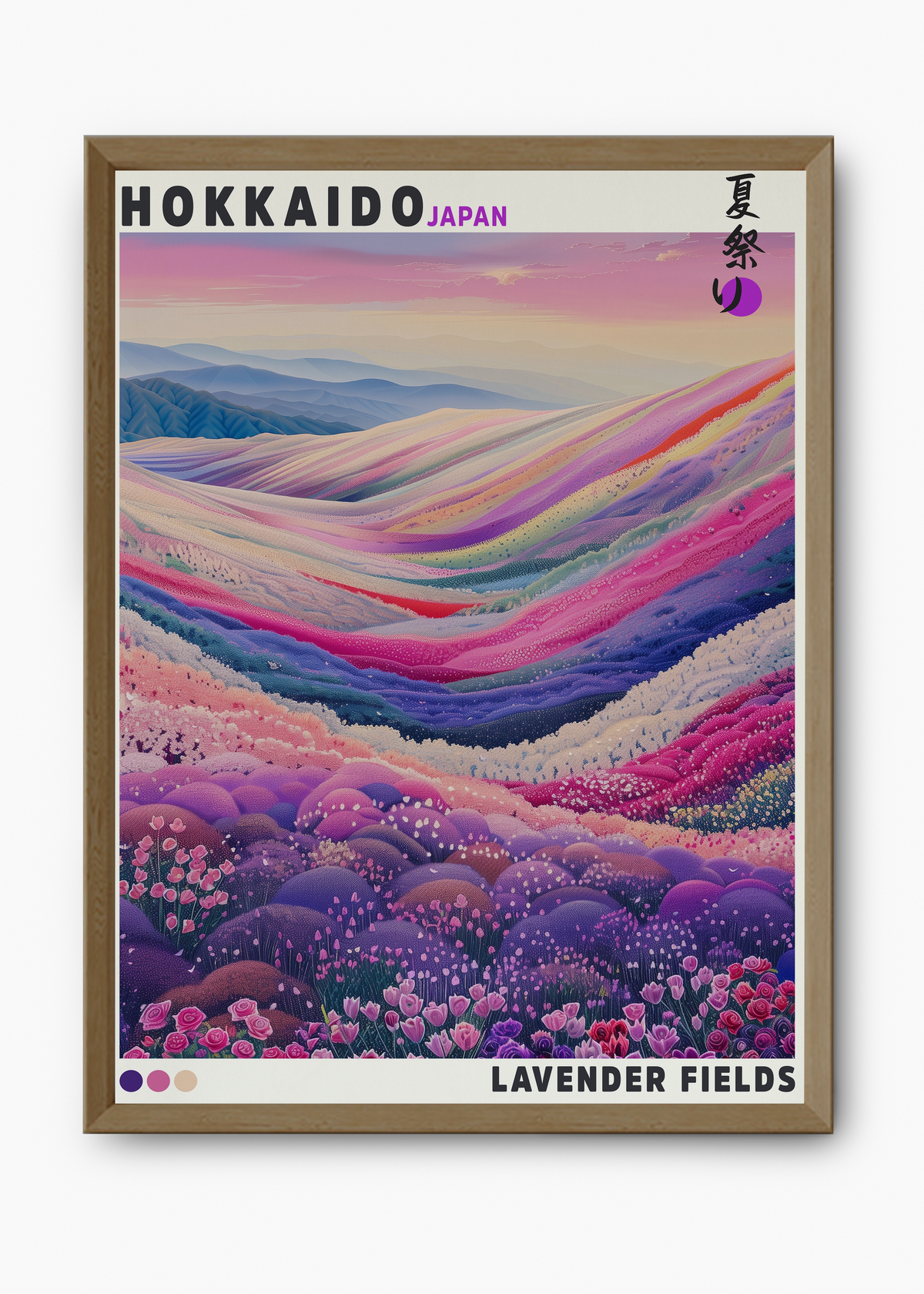 Quadro Japones Lavender Fields - 9
