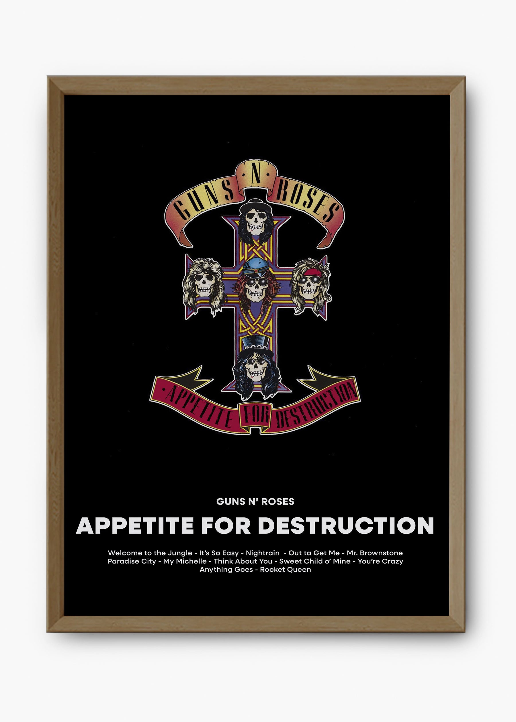 Quadro Guns N' Roses Appetite For Destruction Capa