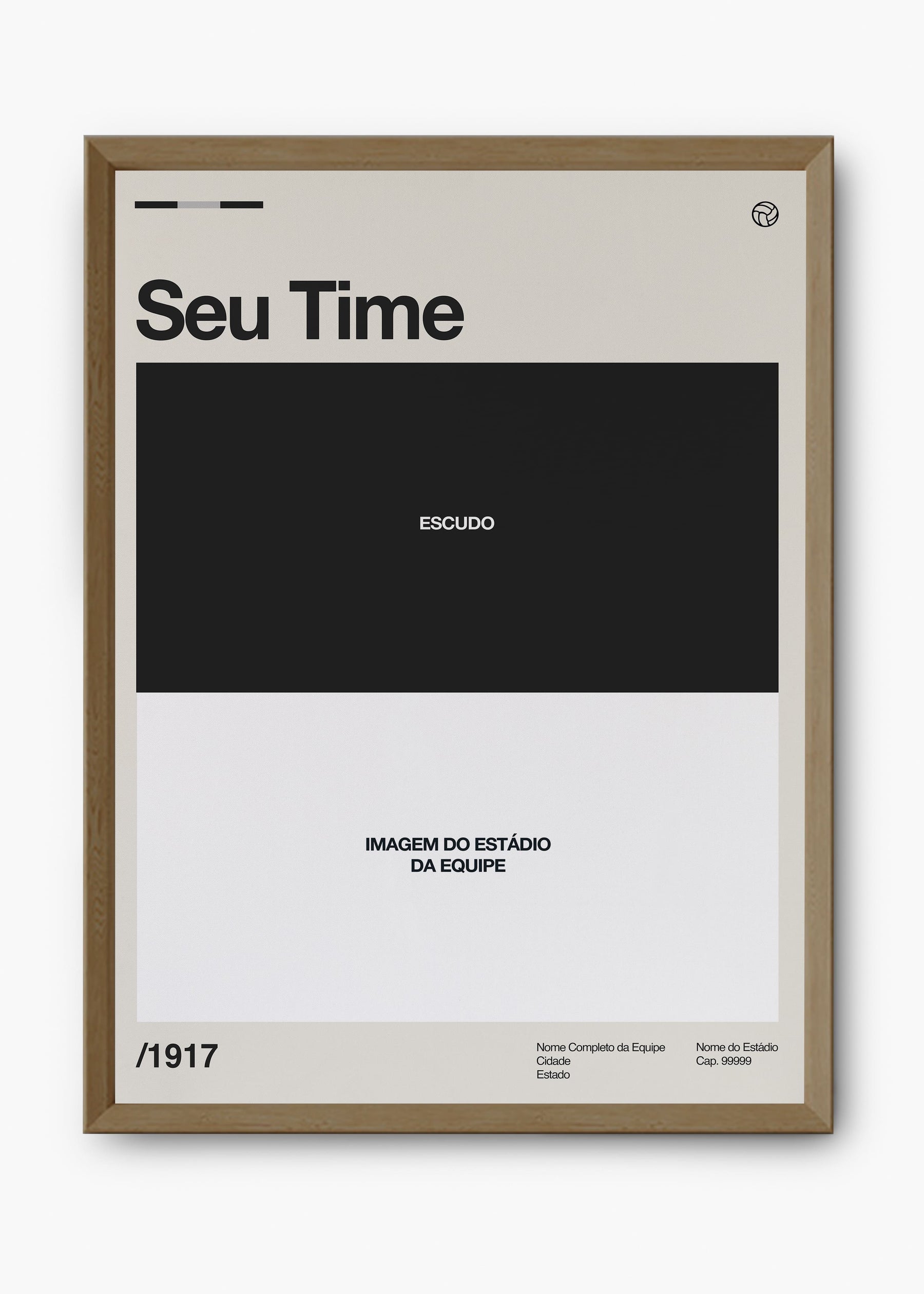Quadro Personalizável - Times