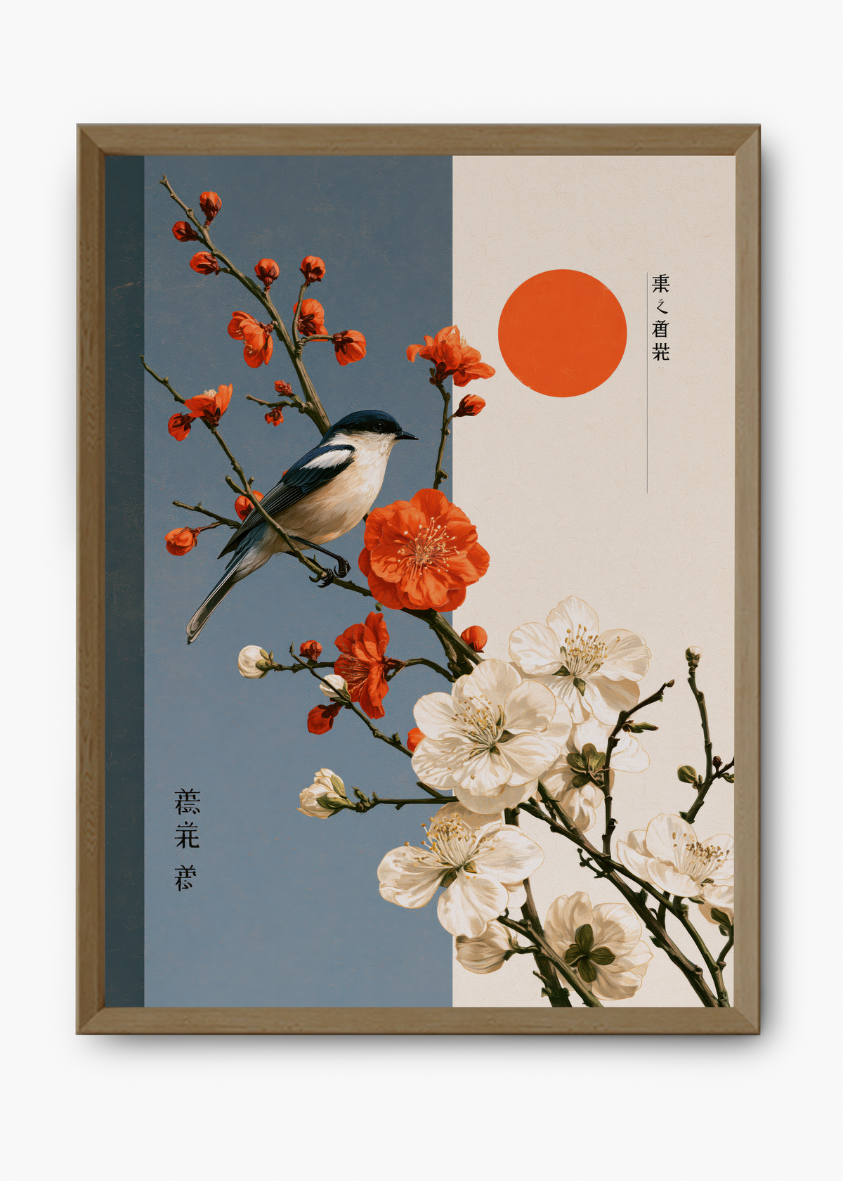 Quadro Japonês Bird & Blossoms - 9