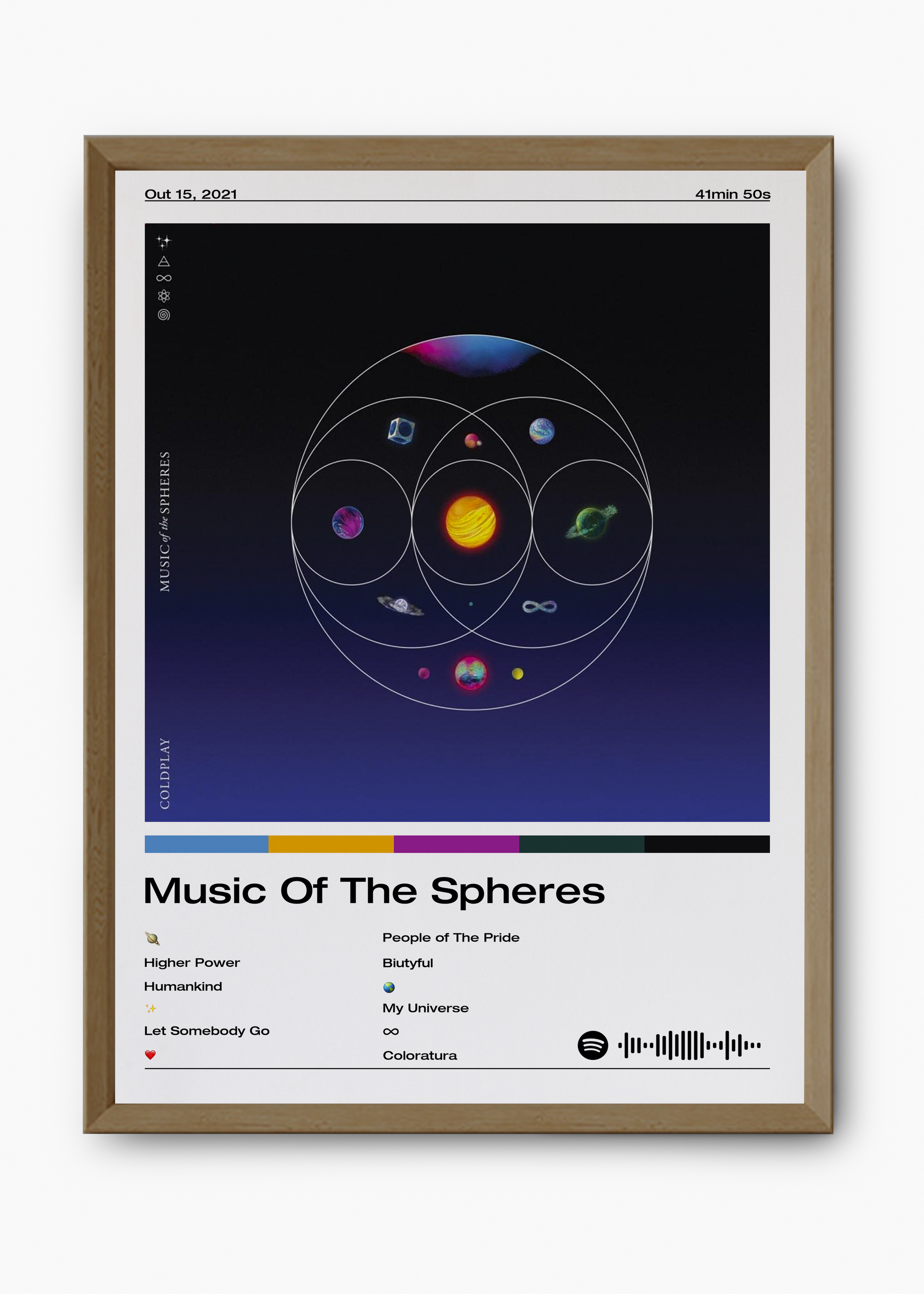 Quadro Coldplay Music Of The Spheres - 9