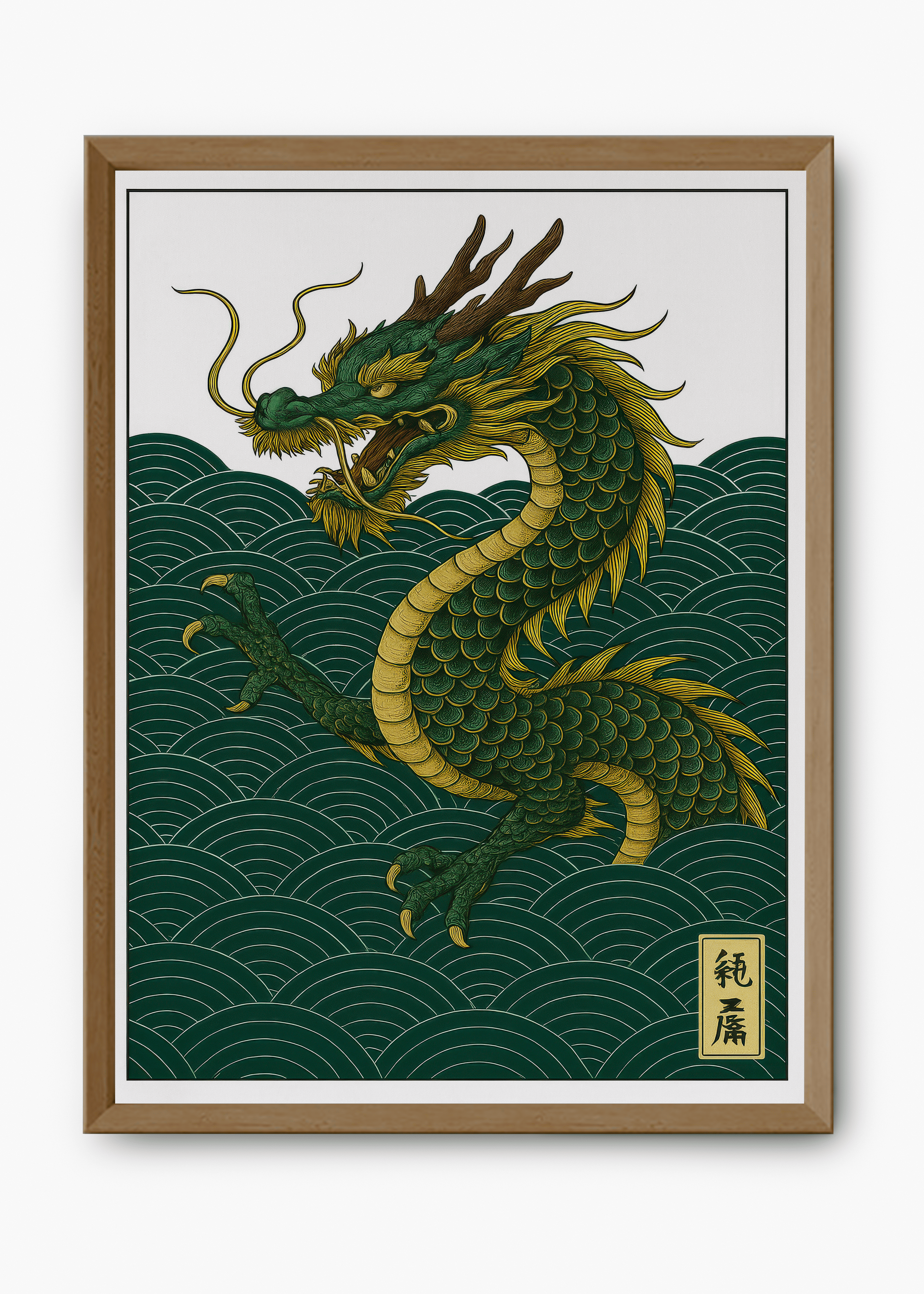 Quadro Japonês Dragon