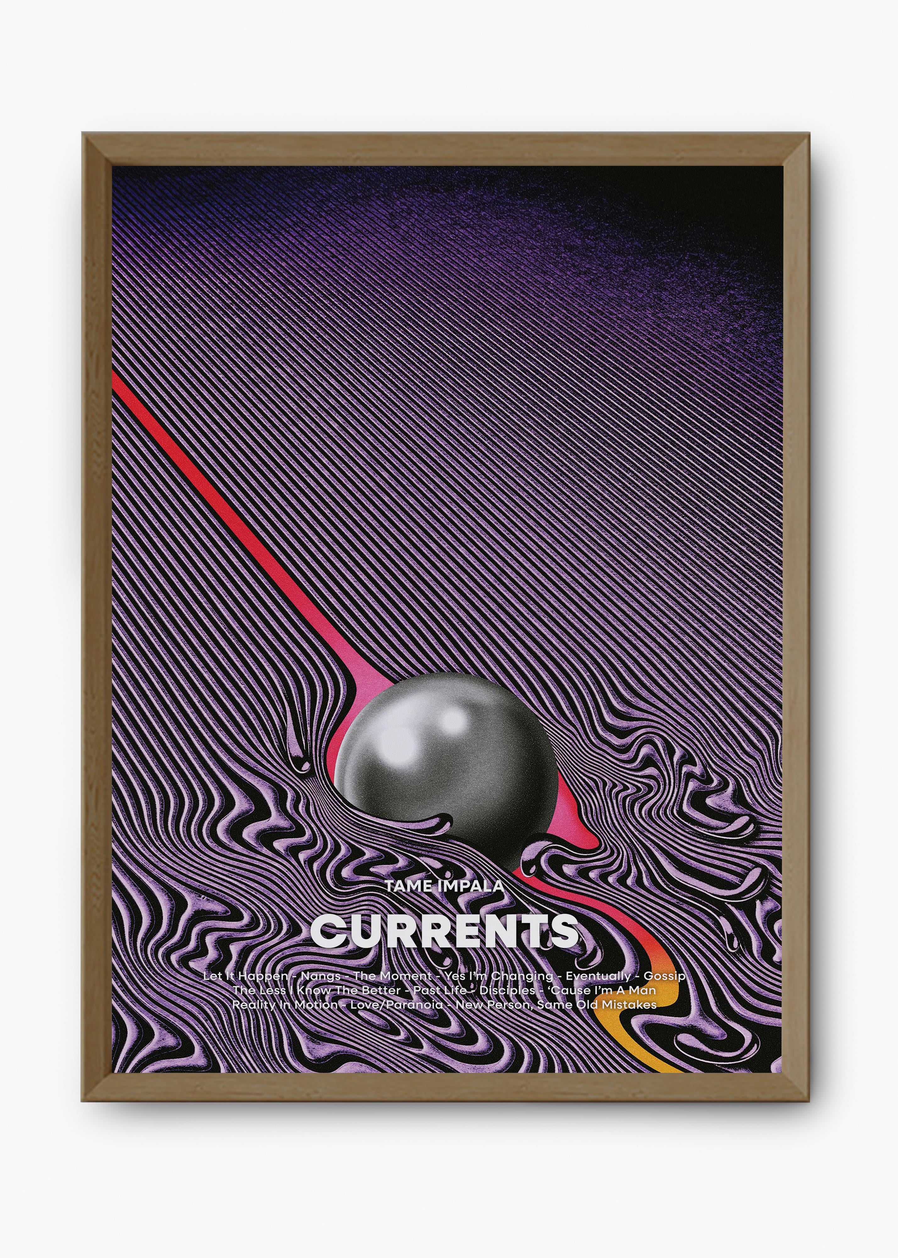 Quadro Tame Impala Currents Capa