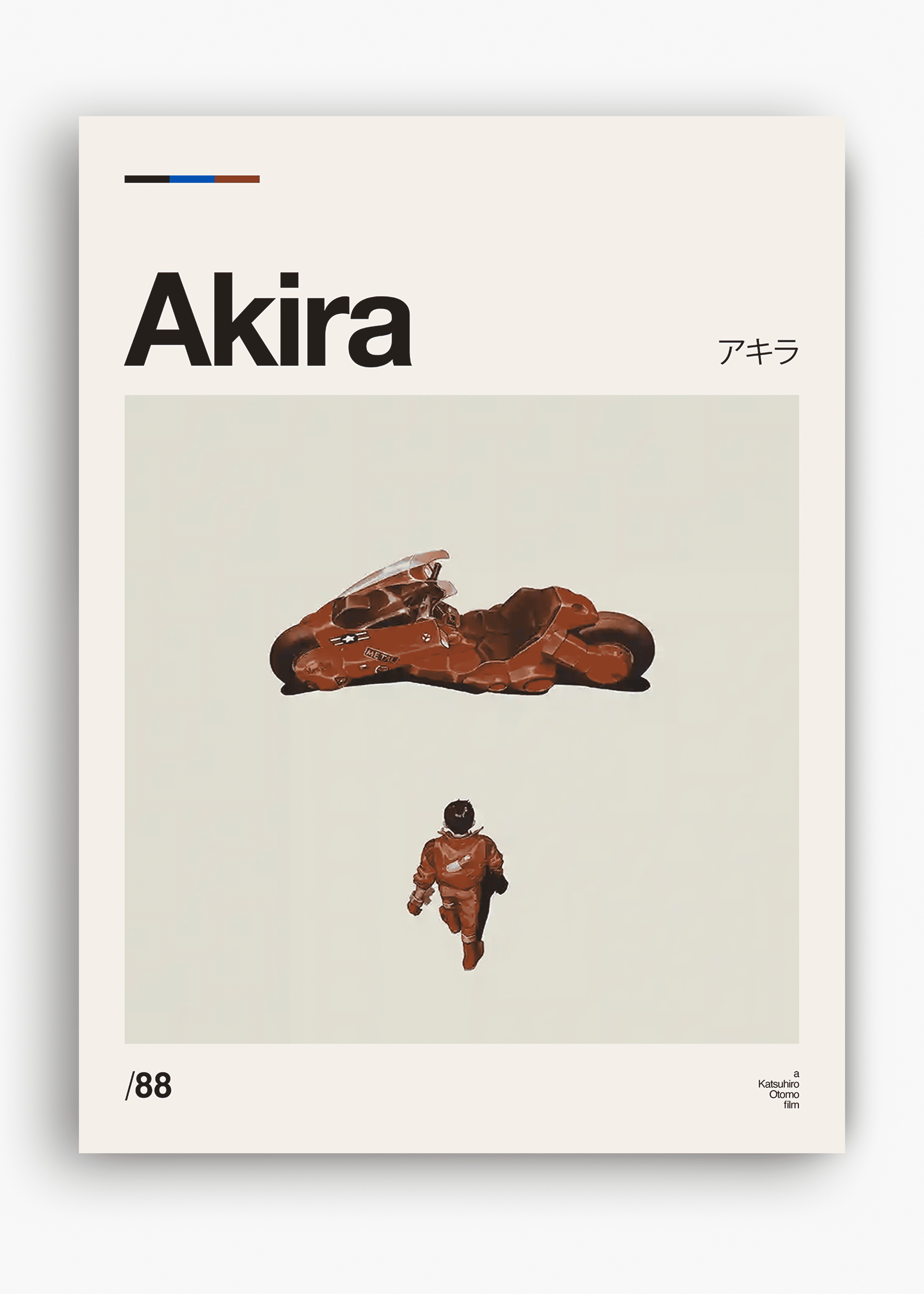 Quadro decorativo Akira — arte de anime e mangá para parede | Cübe Quadros