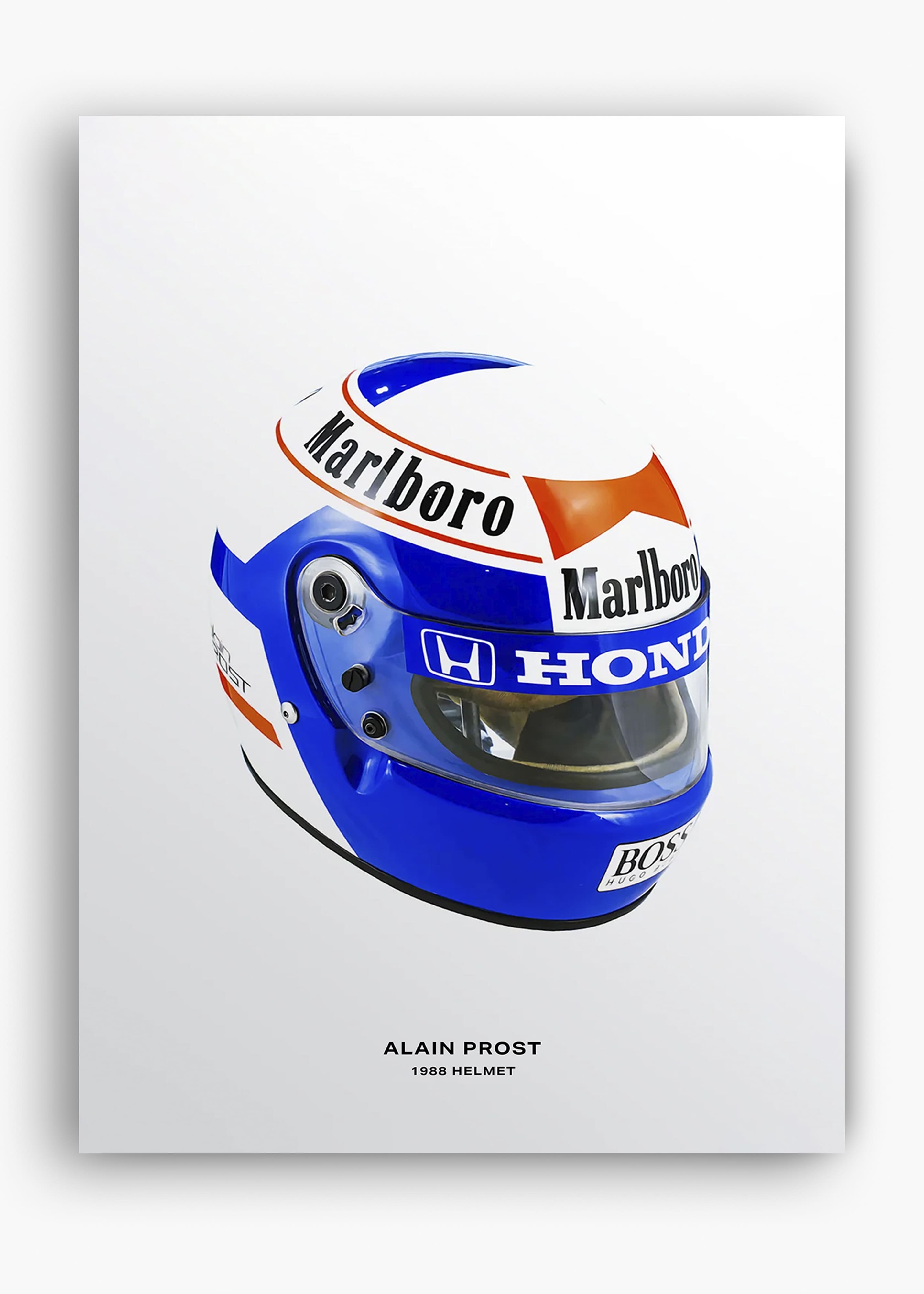 Quadro decorativo Alain Prost 1988 — arte de automobilismo para parede | Cübe Quadros
