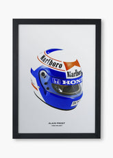 Quadro Capacete Alain Prost 1988 Fórmula 1