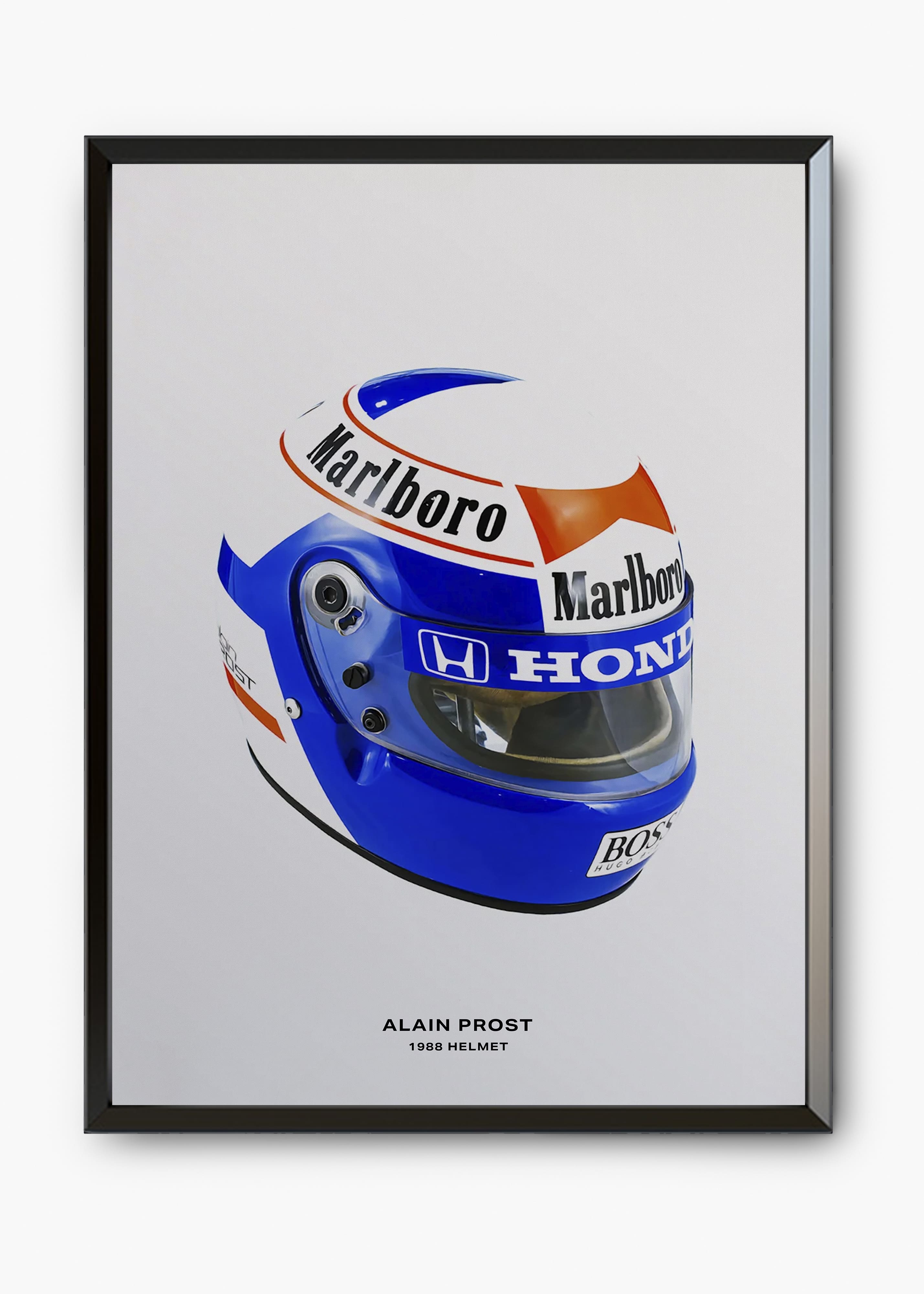 Quadro decorativo Alain Prost 1988 — arte de automobilismo para parede | Cübe Quadros