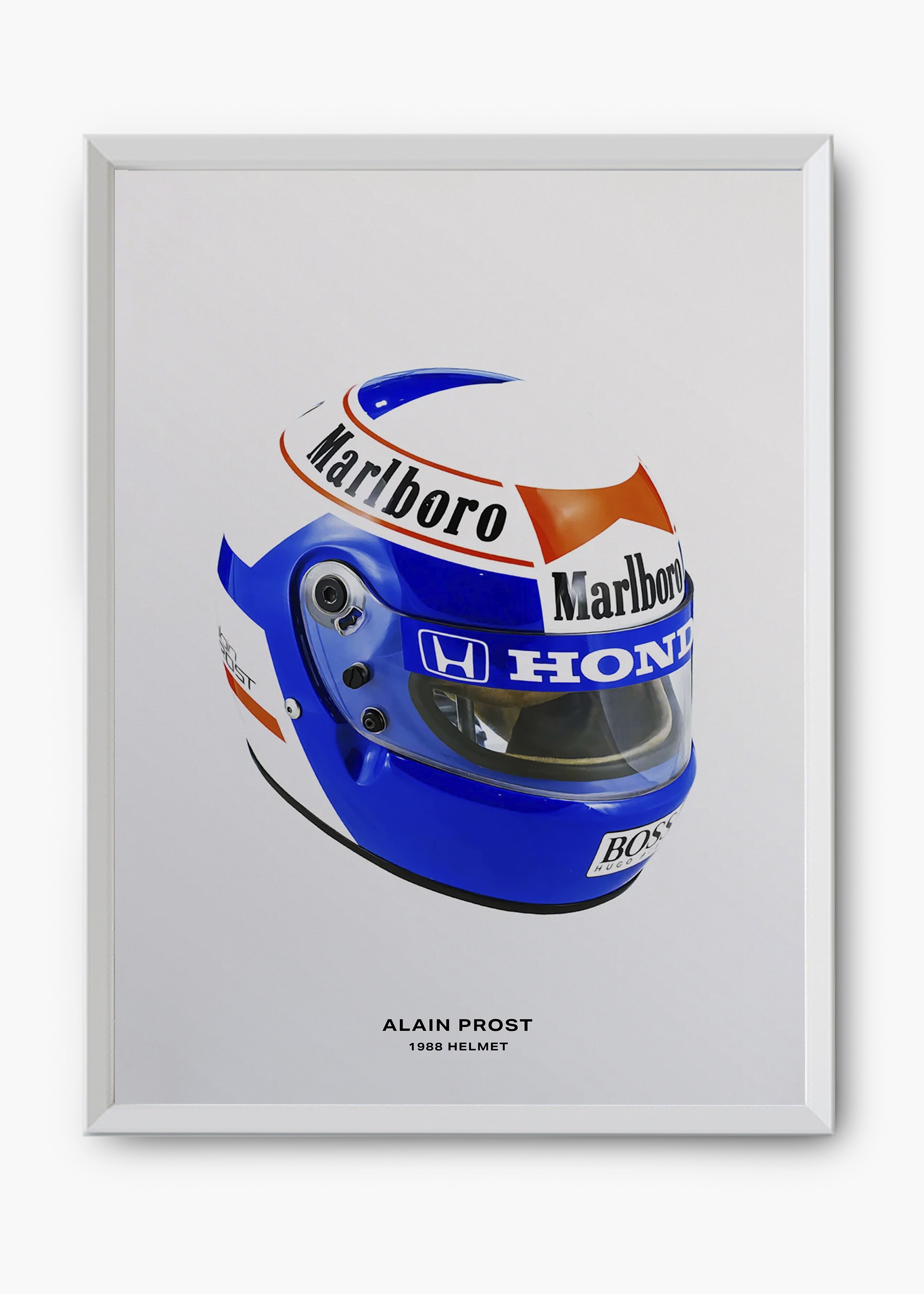 Quadro decorativo Alain Prost 1988 — arte de automobilismo para parede | Cübe Quadros