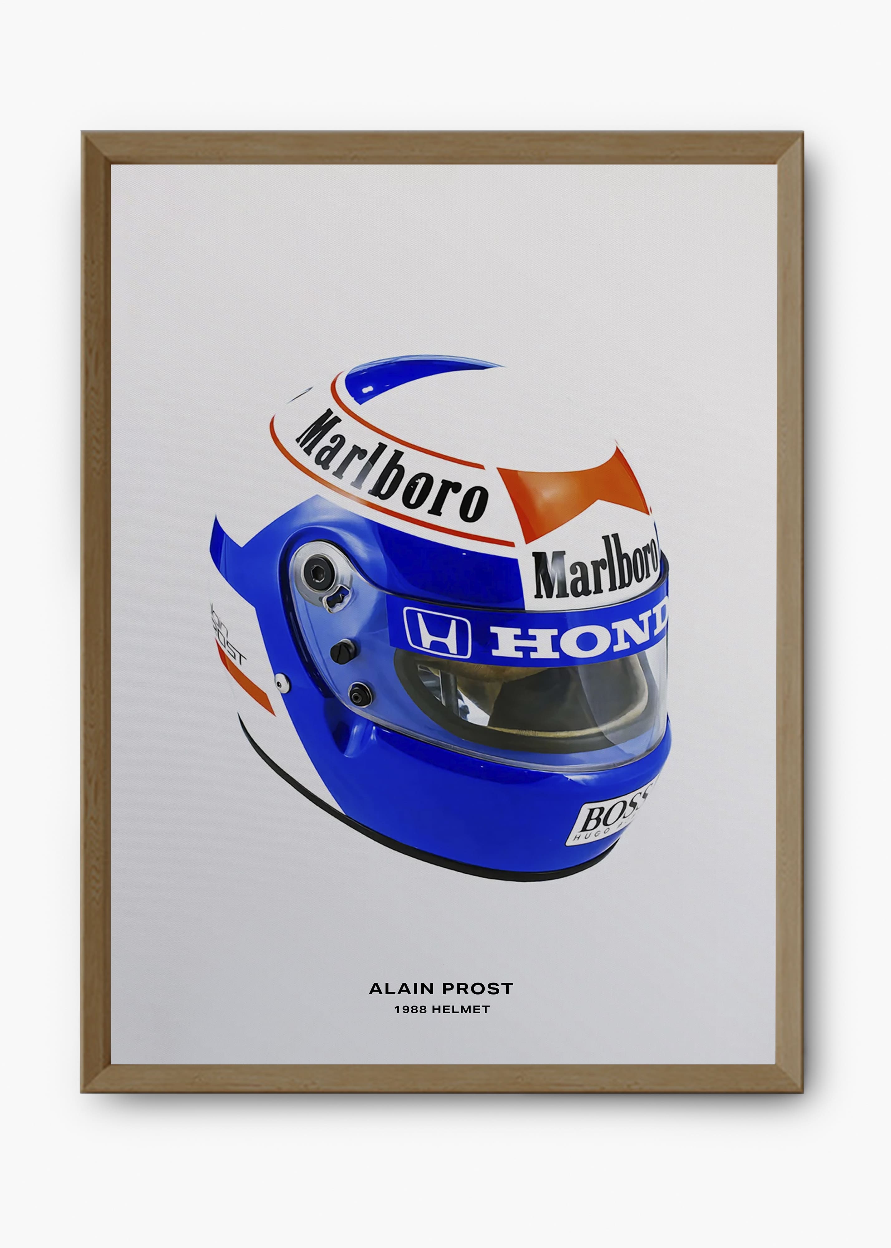 Quadro decorativo Alain Prost 1988 — arte de automobilismo para parede | Cübe Quadros