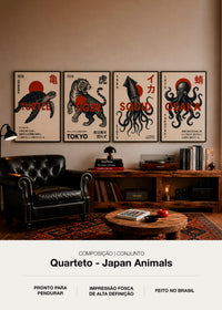 Quarteto de Quadros - Japan Animals