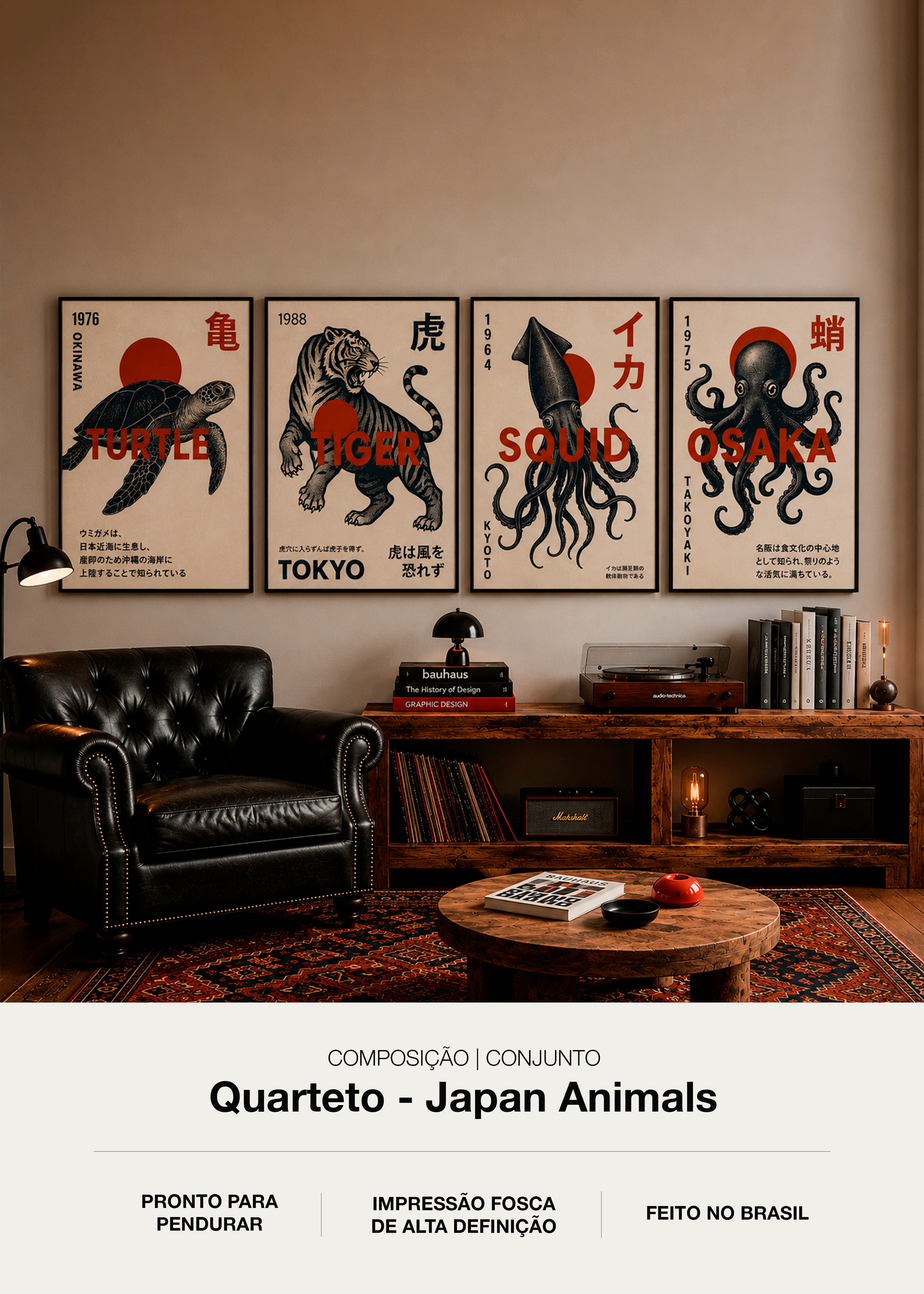 Quarteto de Quadros - Japan Animals