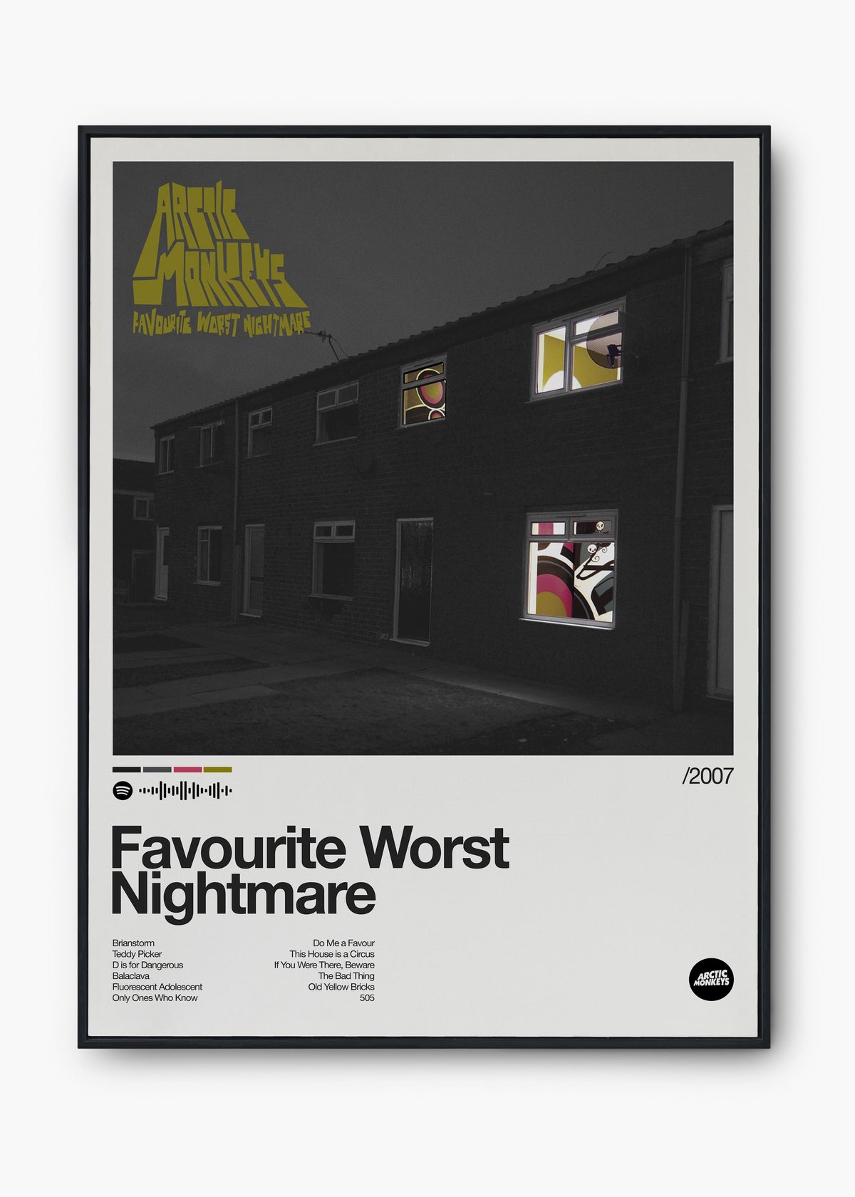 Quadro Arctic Monkeys Favourite Worst Nightmare