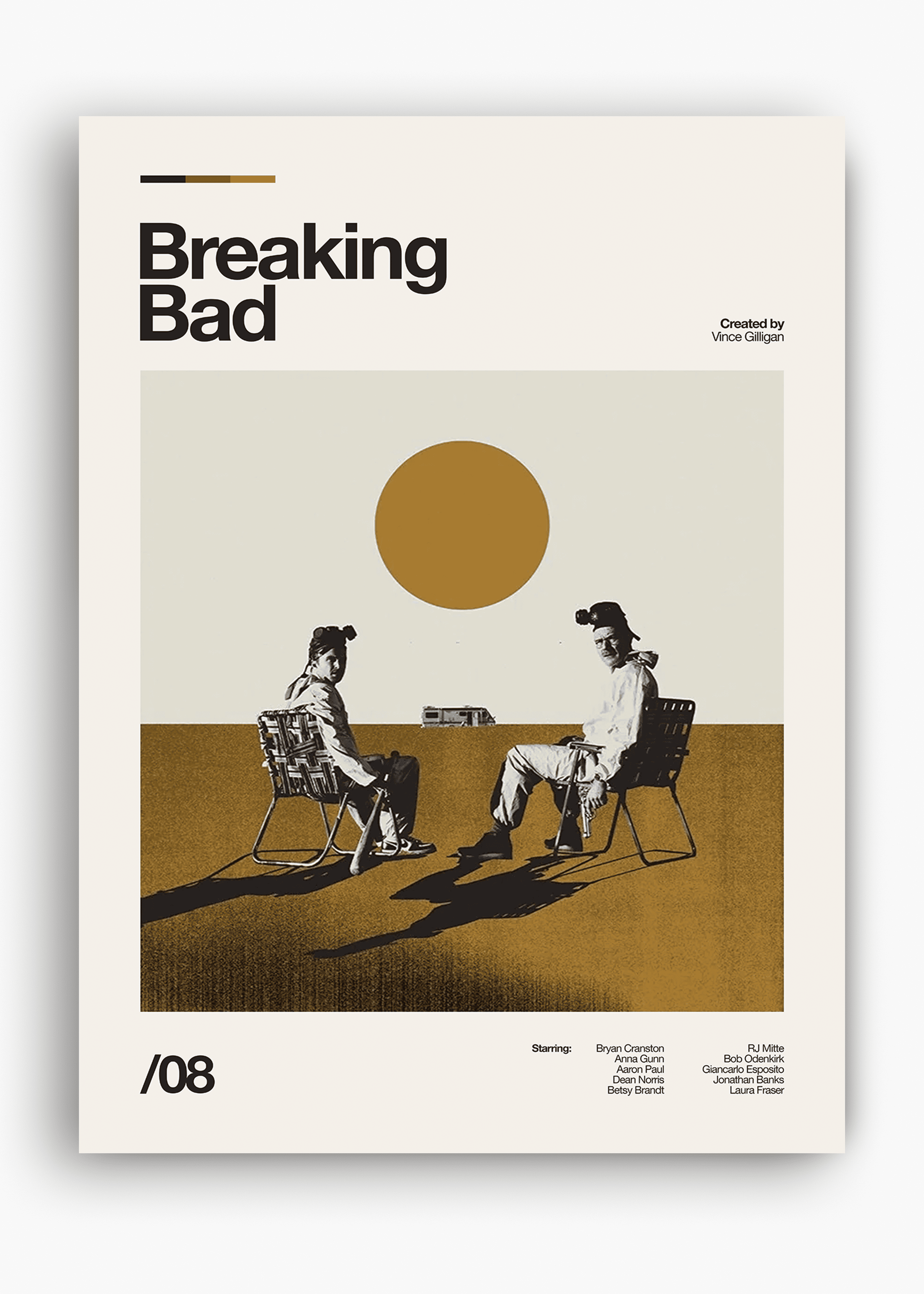Quadro decorativo Breaking Bad — arte de série para parede | Cübe Quadros