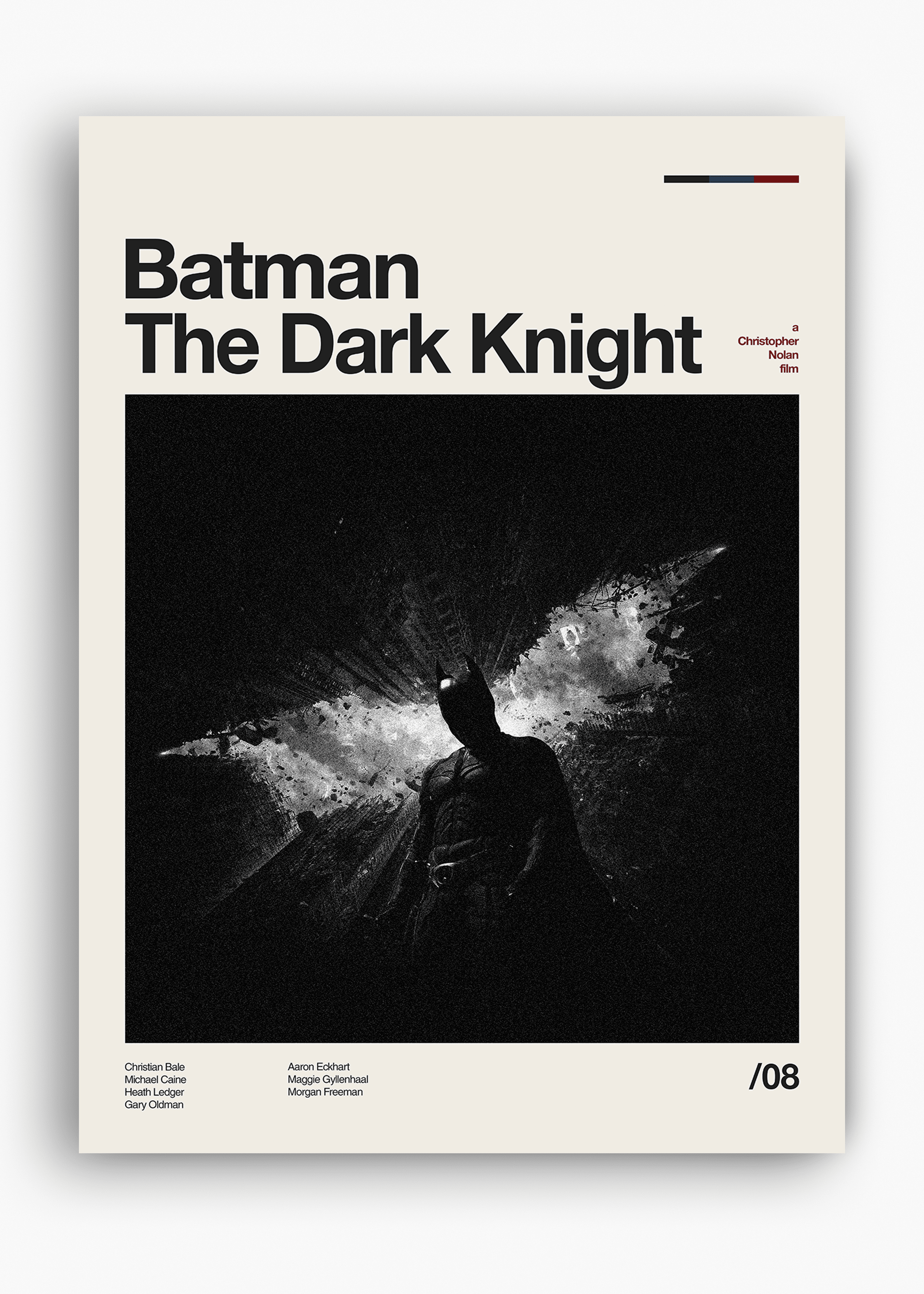 Quadro decorativo Batman The Dark Knight — arte de cinema para parede | Cübe Quadros