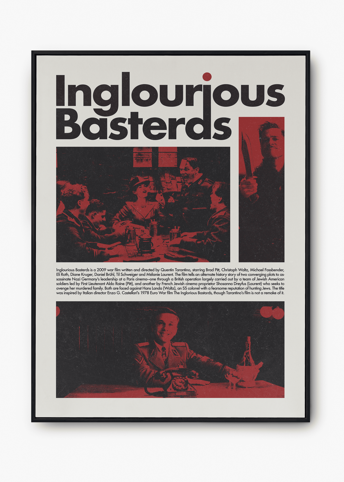 Quadro Bastardos Inglórios - Inglorius Bastards