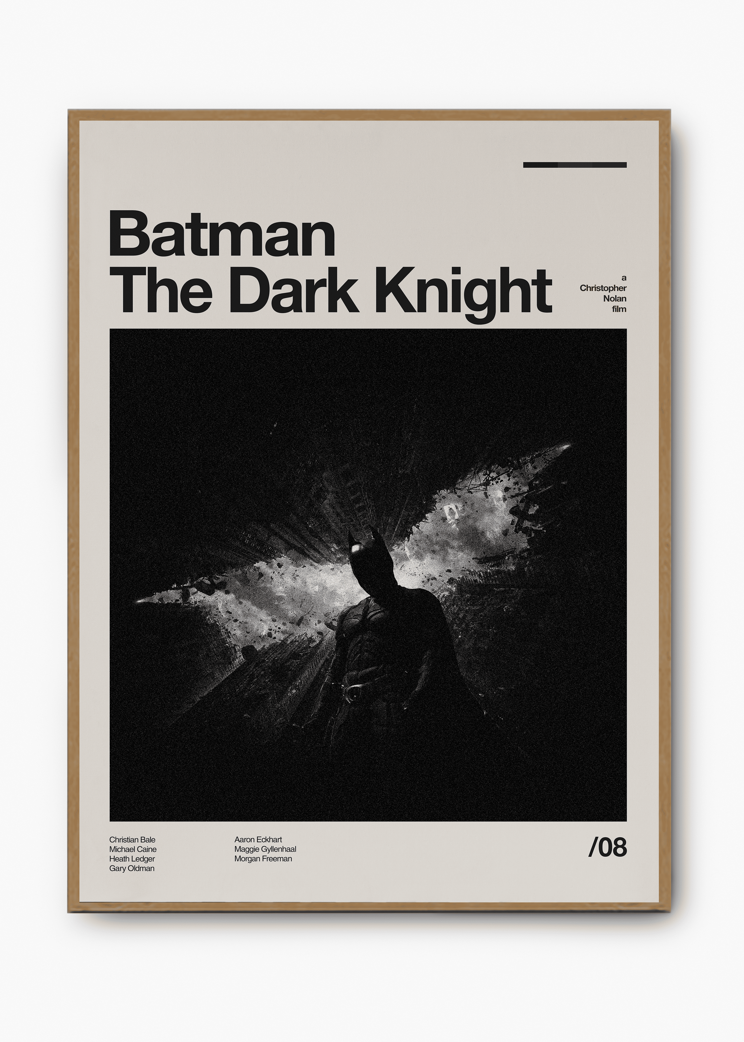 Quadro decorativo Batman The Dark Knight — arte de cinema para parede | Cübe Quadros