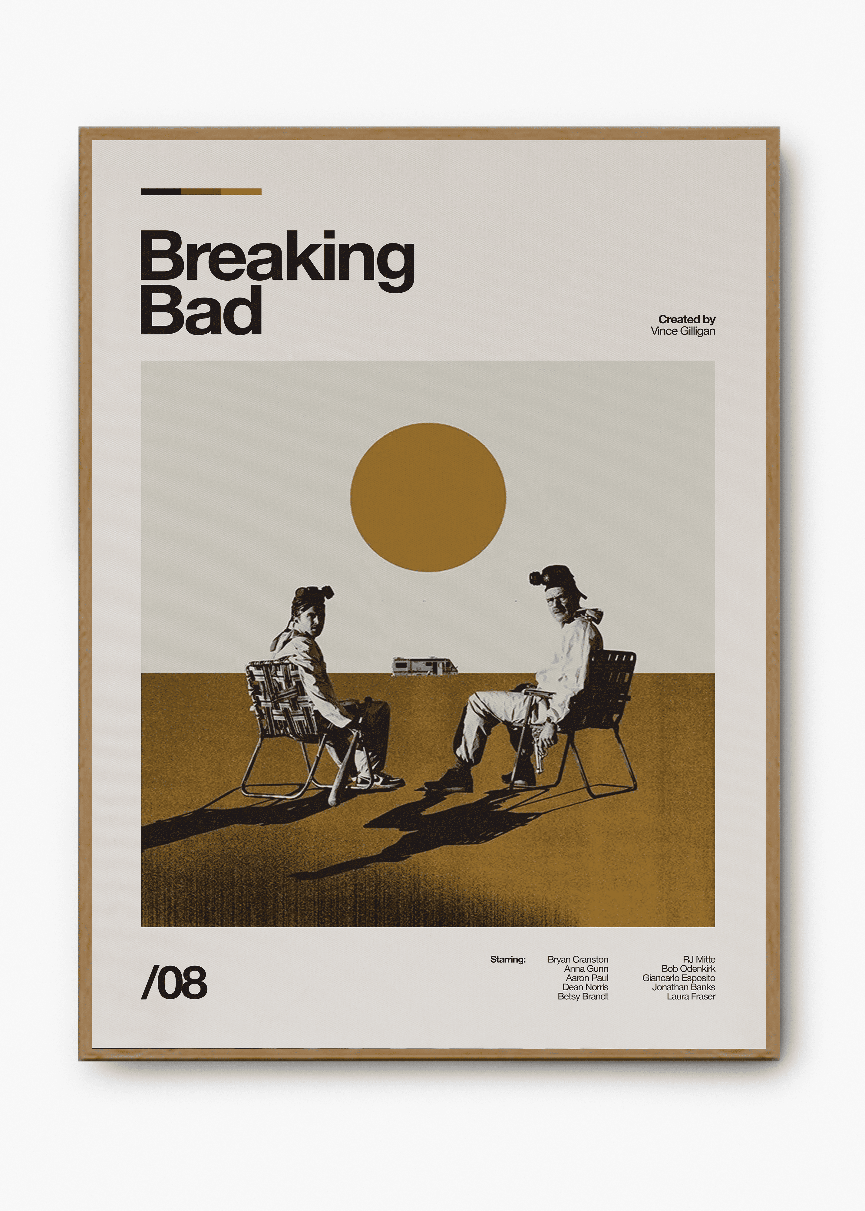Quadro decorativo Breaking Bad — arte de série para parede | Cübe Quadros