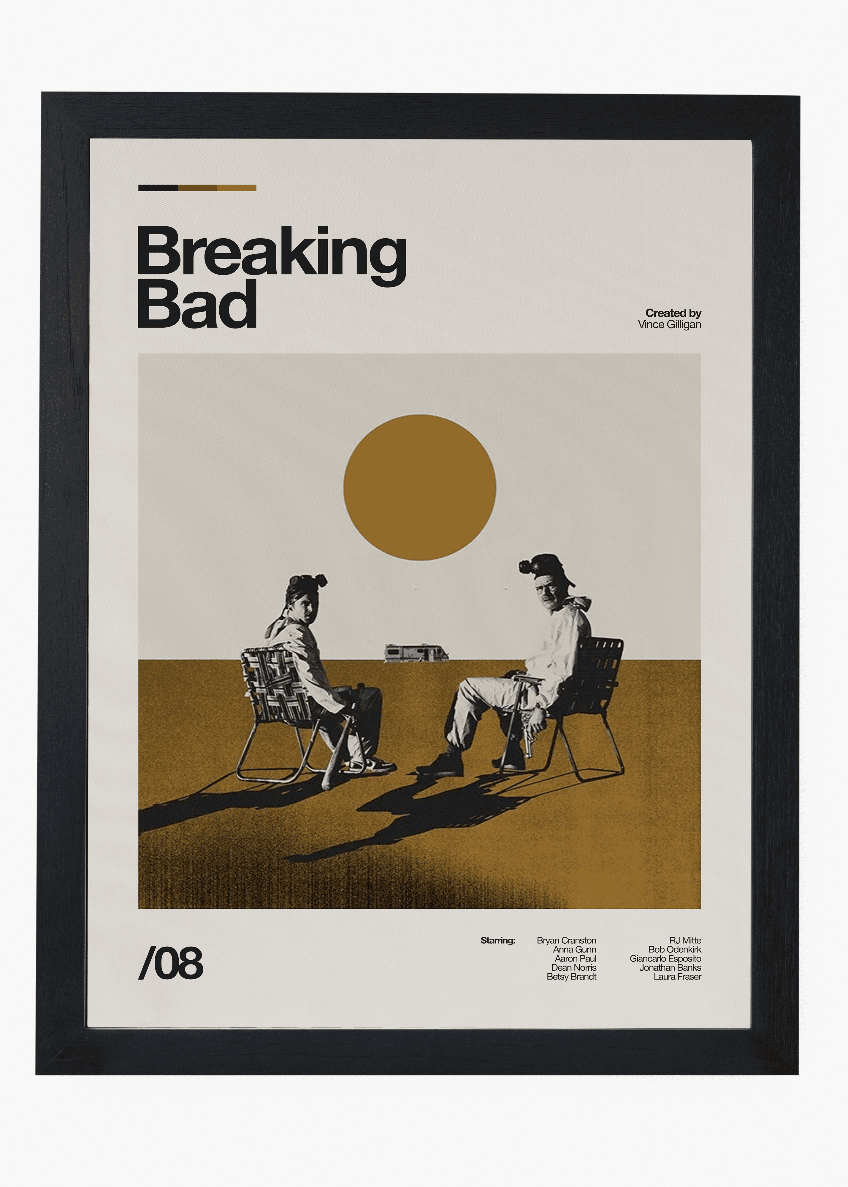 Quadro decorativo Breaking Bad — arte de série para parede | Cübe Quadros