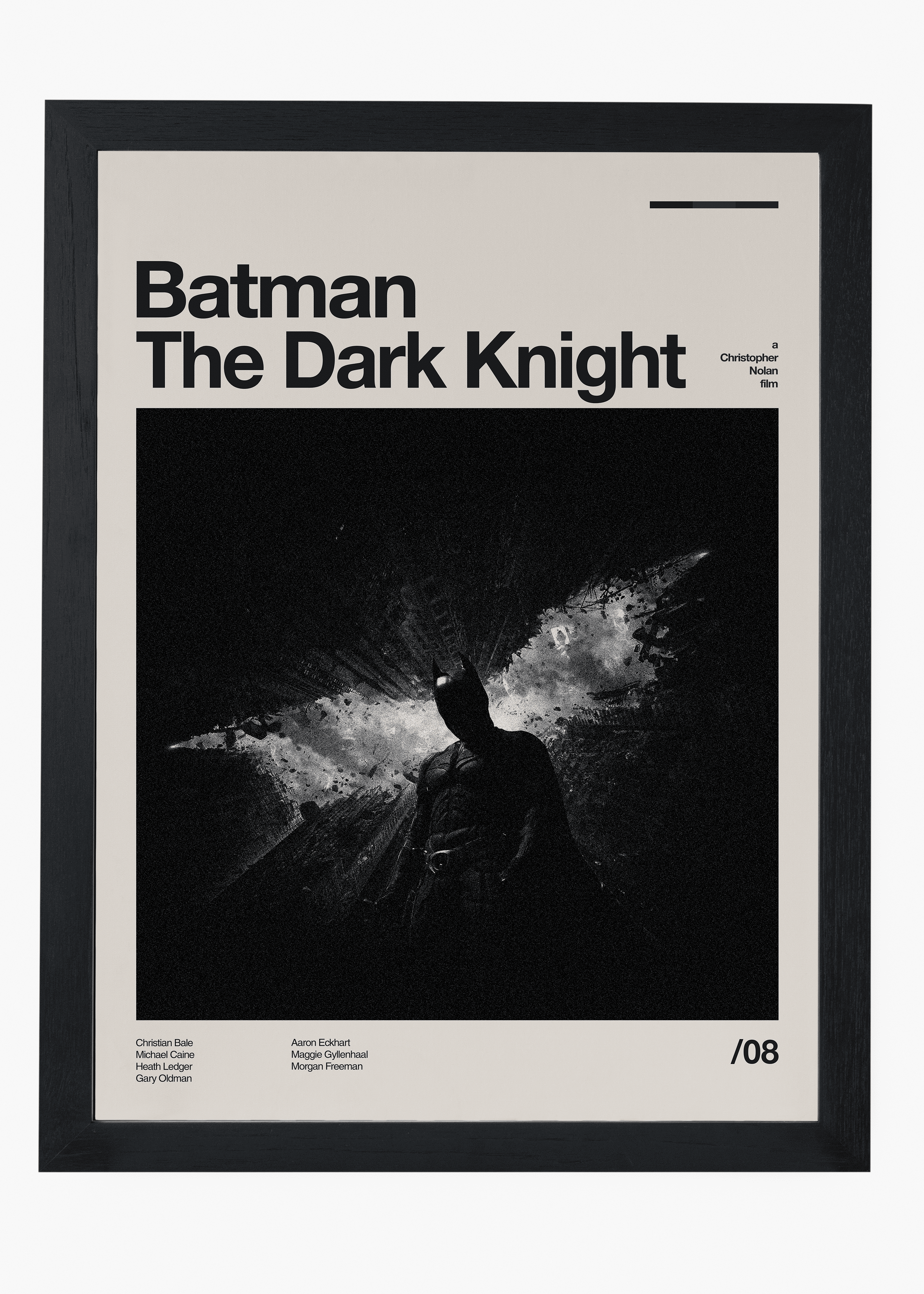 Quadro decorativo Batman The Dark Knight — arte de cinema para parede | Cübe Quadros