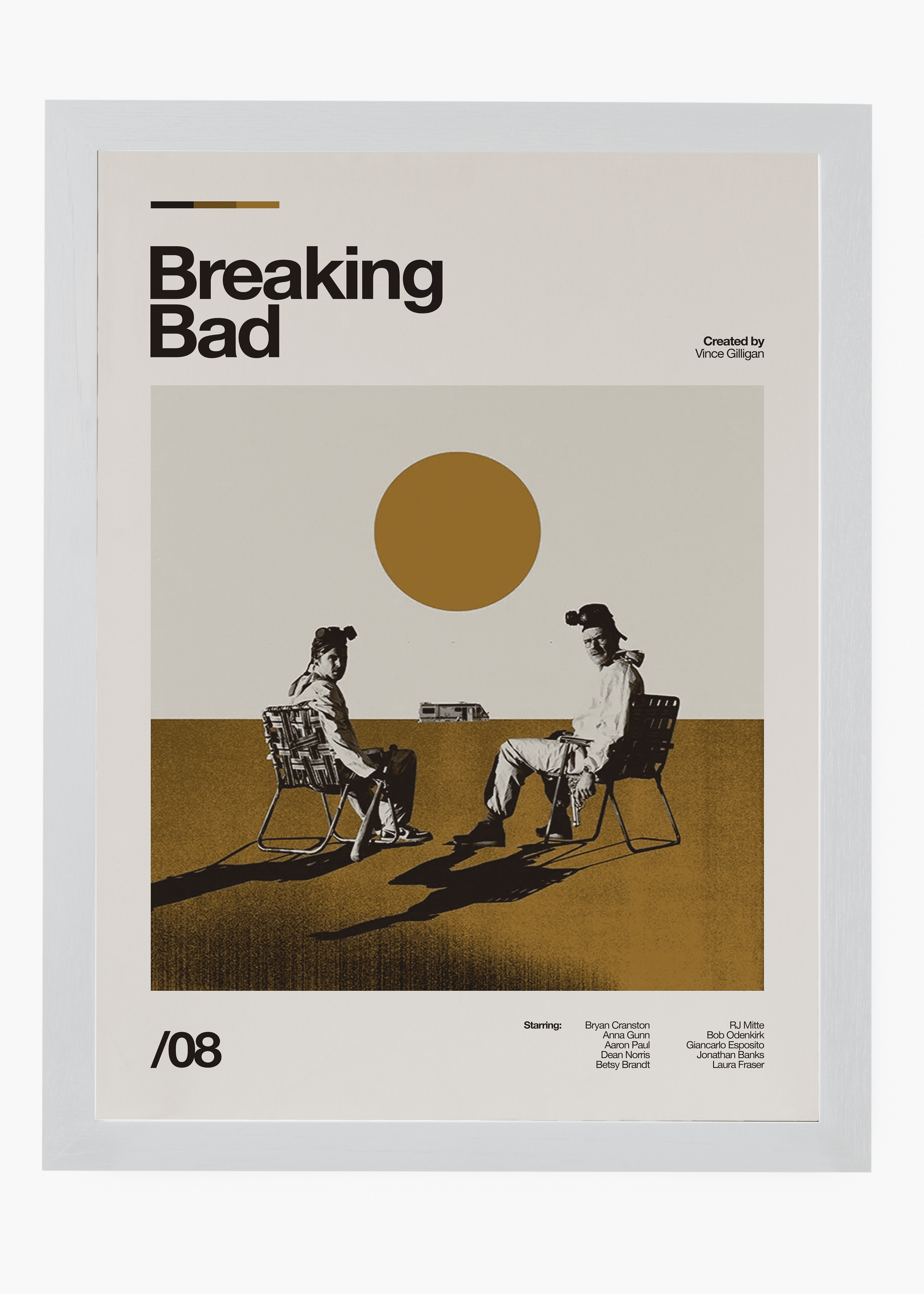 Quadro decorativo Breaking Bad — arte de série para parede | Cübe Quadros