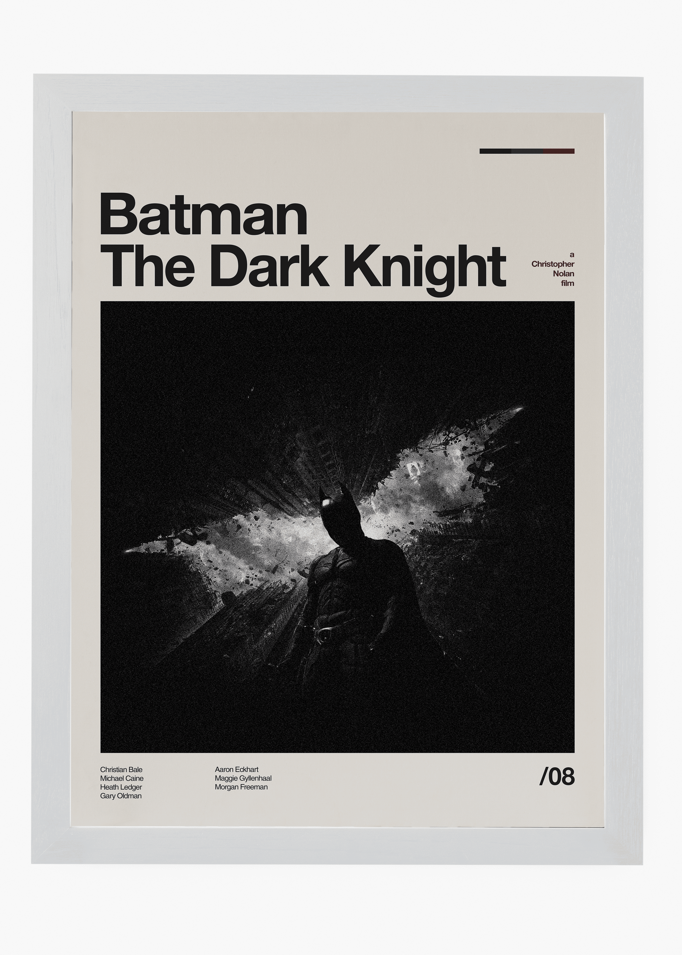 Quadro decorativo Batman The Dark Knight — arte de cinema para parede | Cübe Quadros