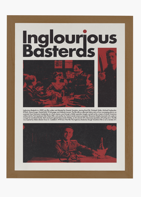 Quadro Bastardos Inglórios - Inglorius Bastards