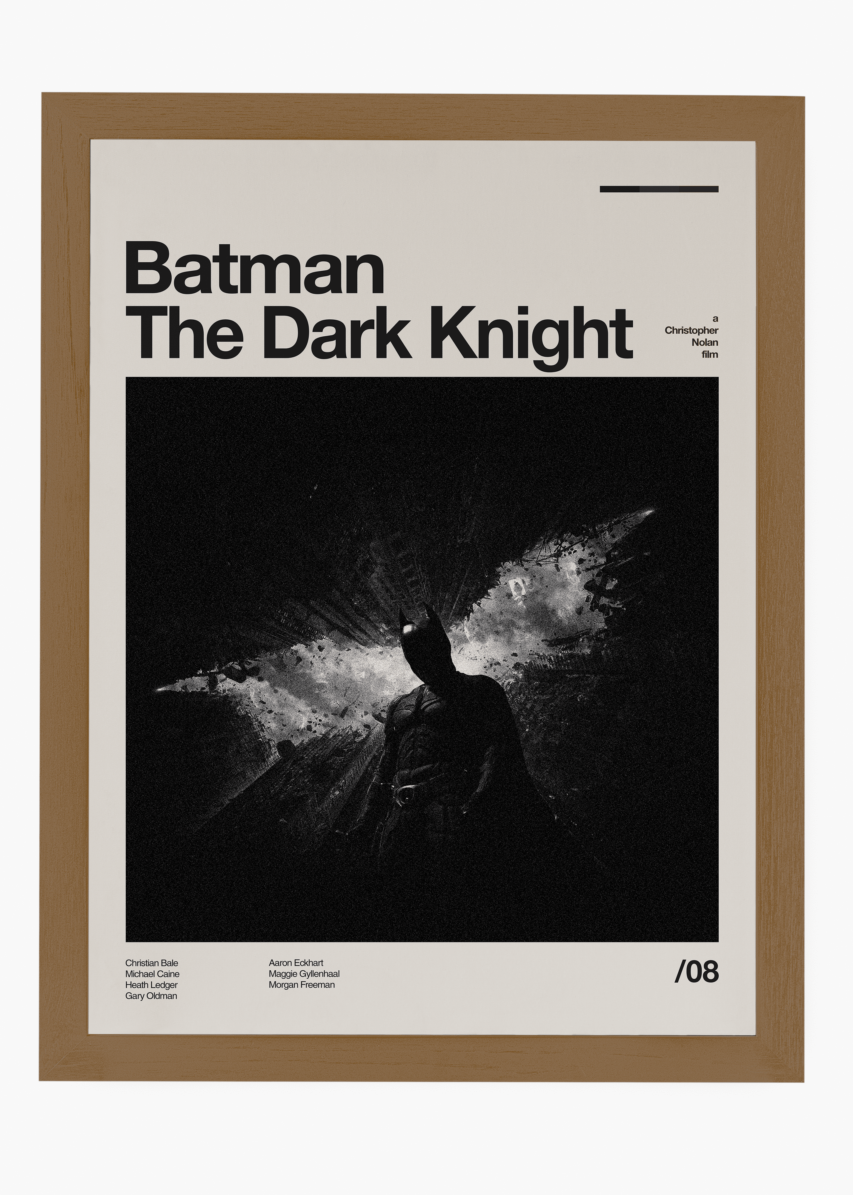 Quadro decorativo Batman The Dark Knight — arte de cinema para parede | Cübe Quadros