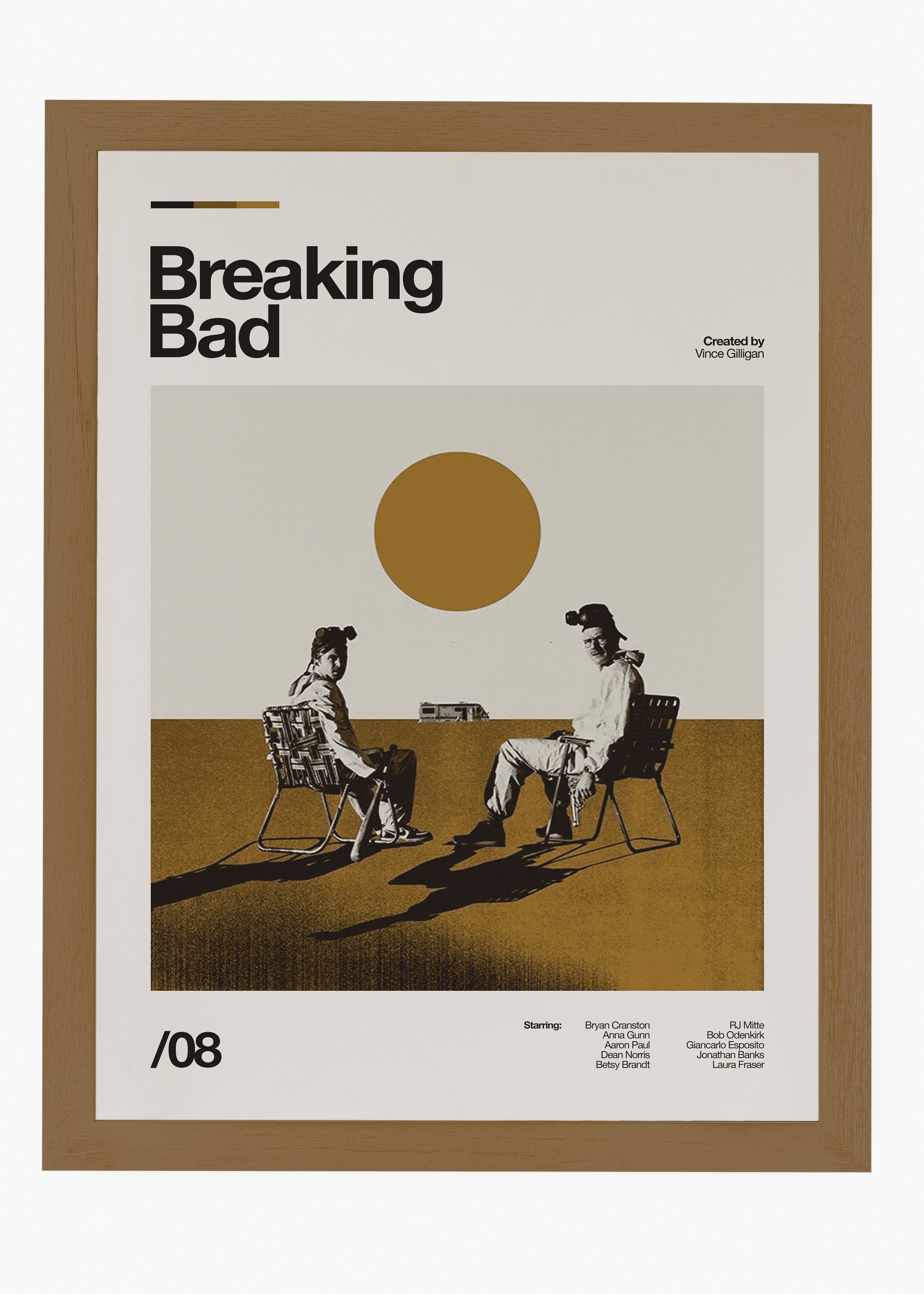 Quadro decorativo Breaking Bad — arte de série para parede | Cübe Quadros