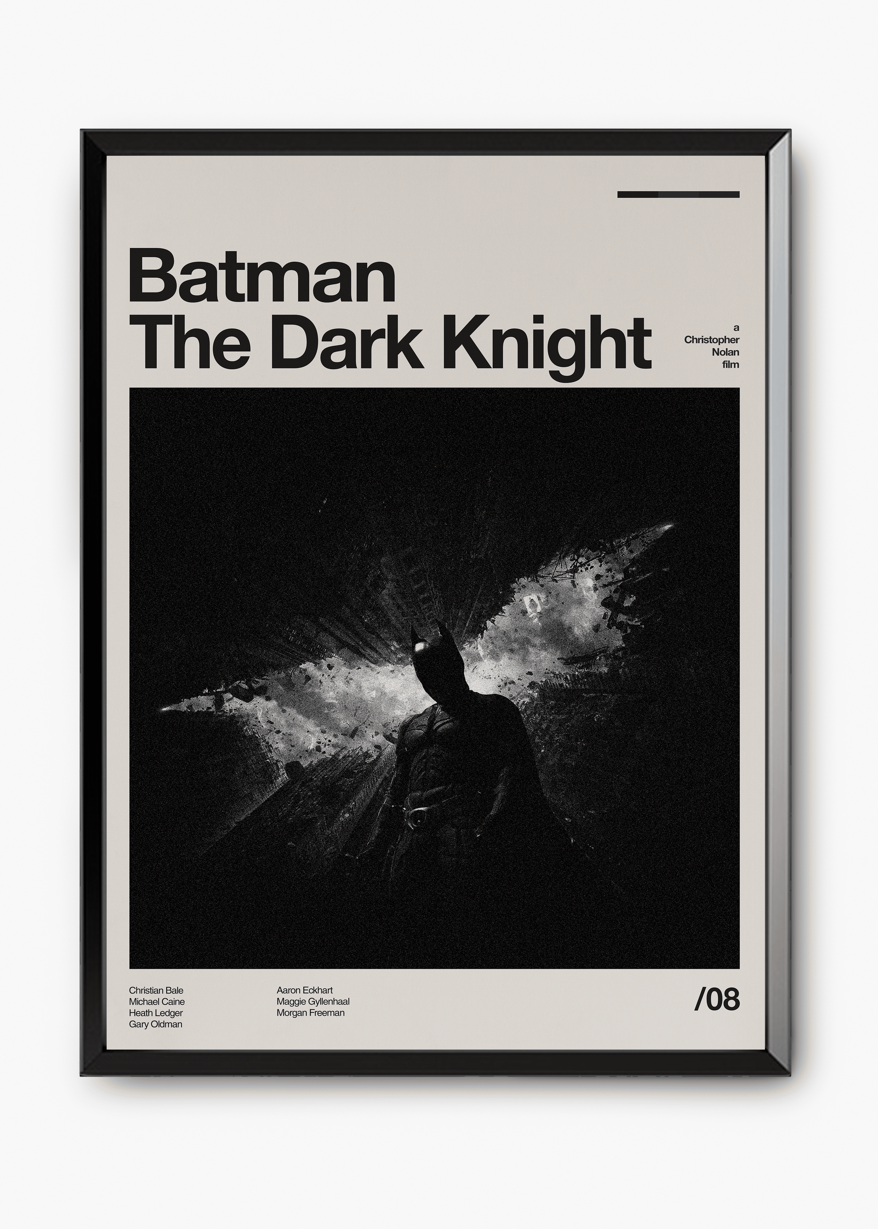 Quadro decorativo Batman The Dark Knight — arte de cinema para parede | Cübe Quadros