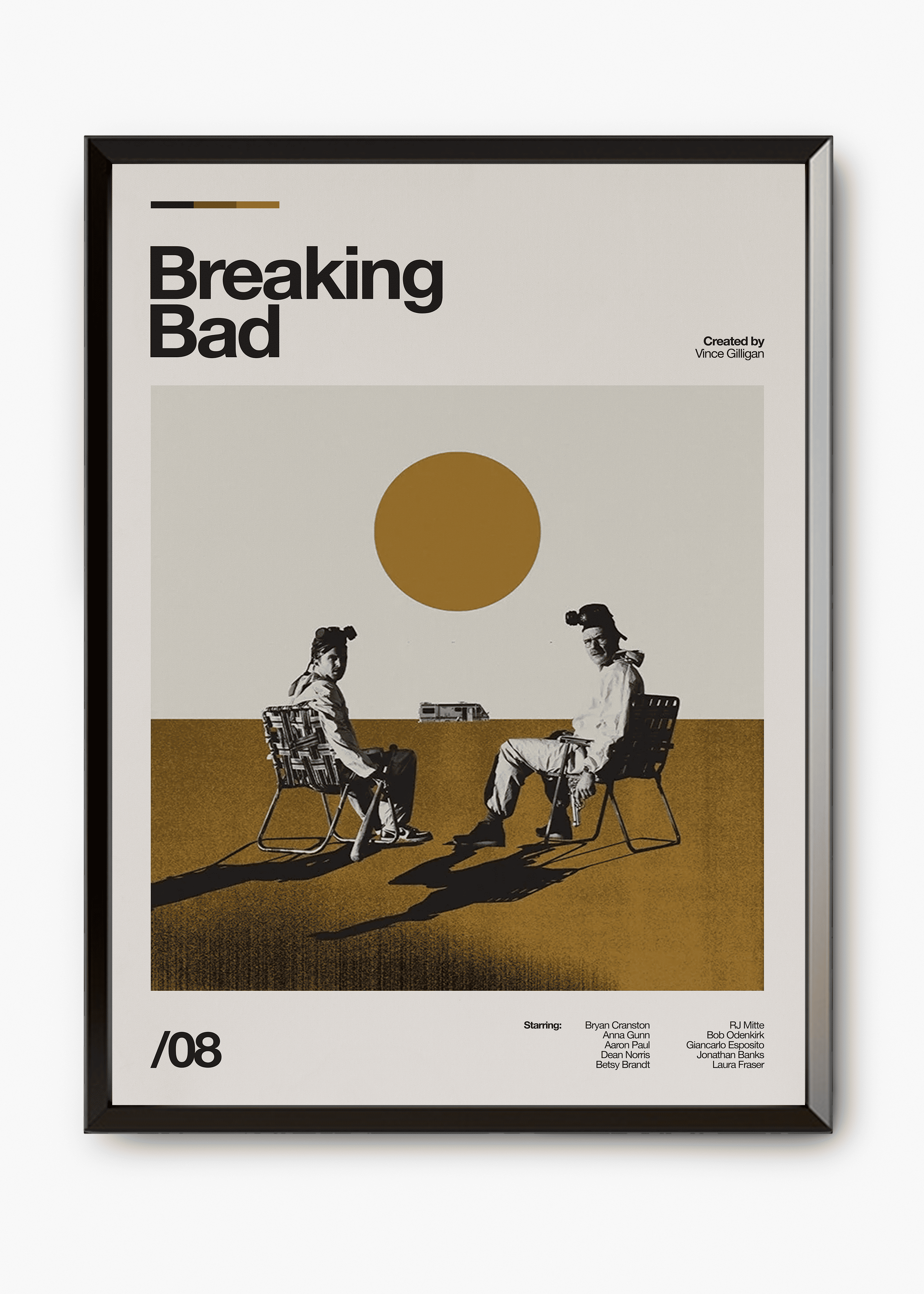 Quadro decorativo Breaking Bad — arte de série para parede | Cübe Quadros