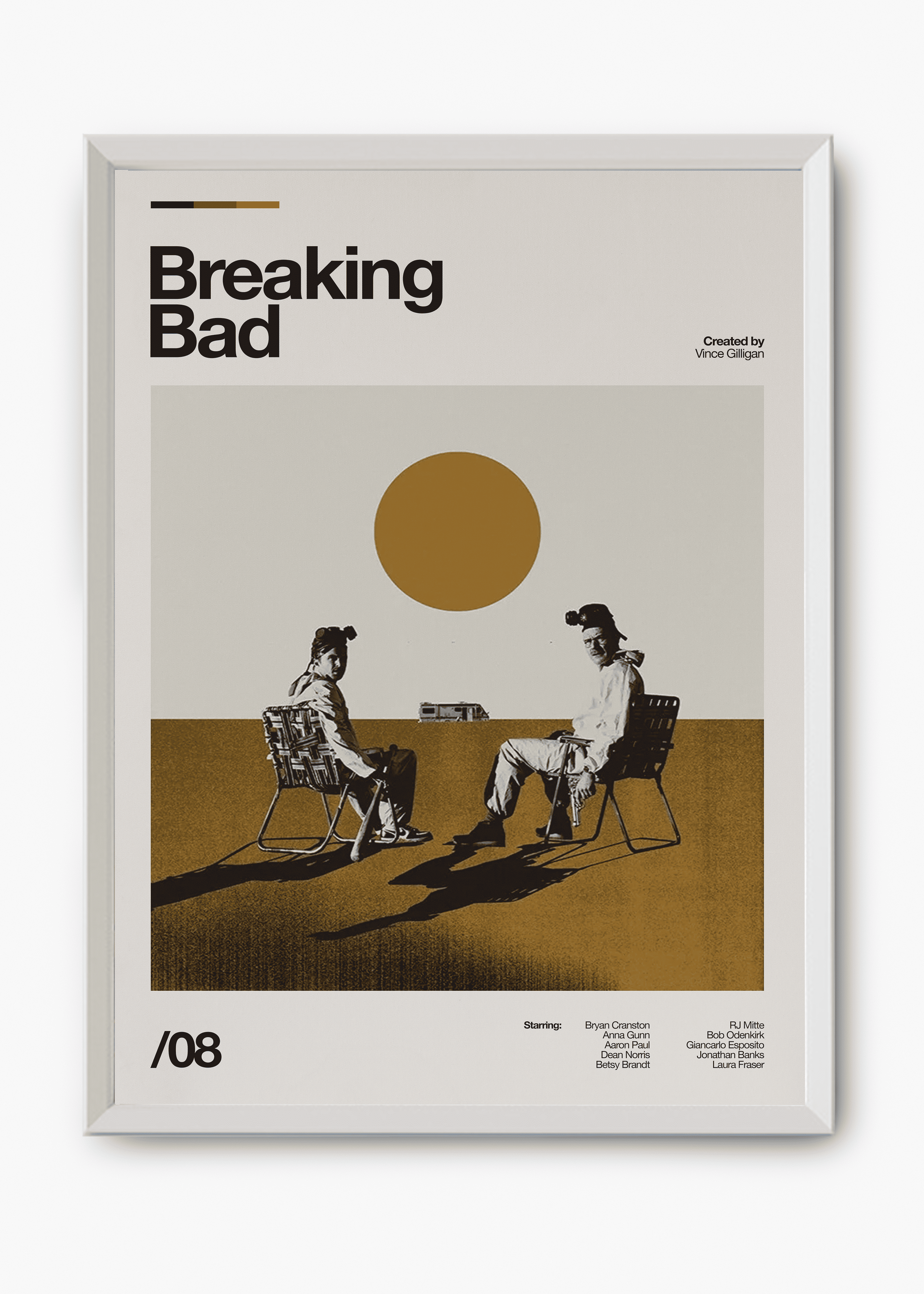 Quadro decorativo Breaking Bad — arte de série para parede | Cübe Quadros
