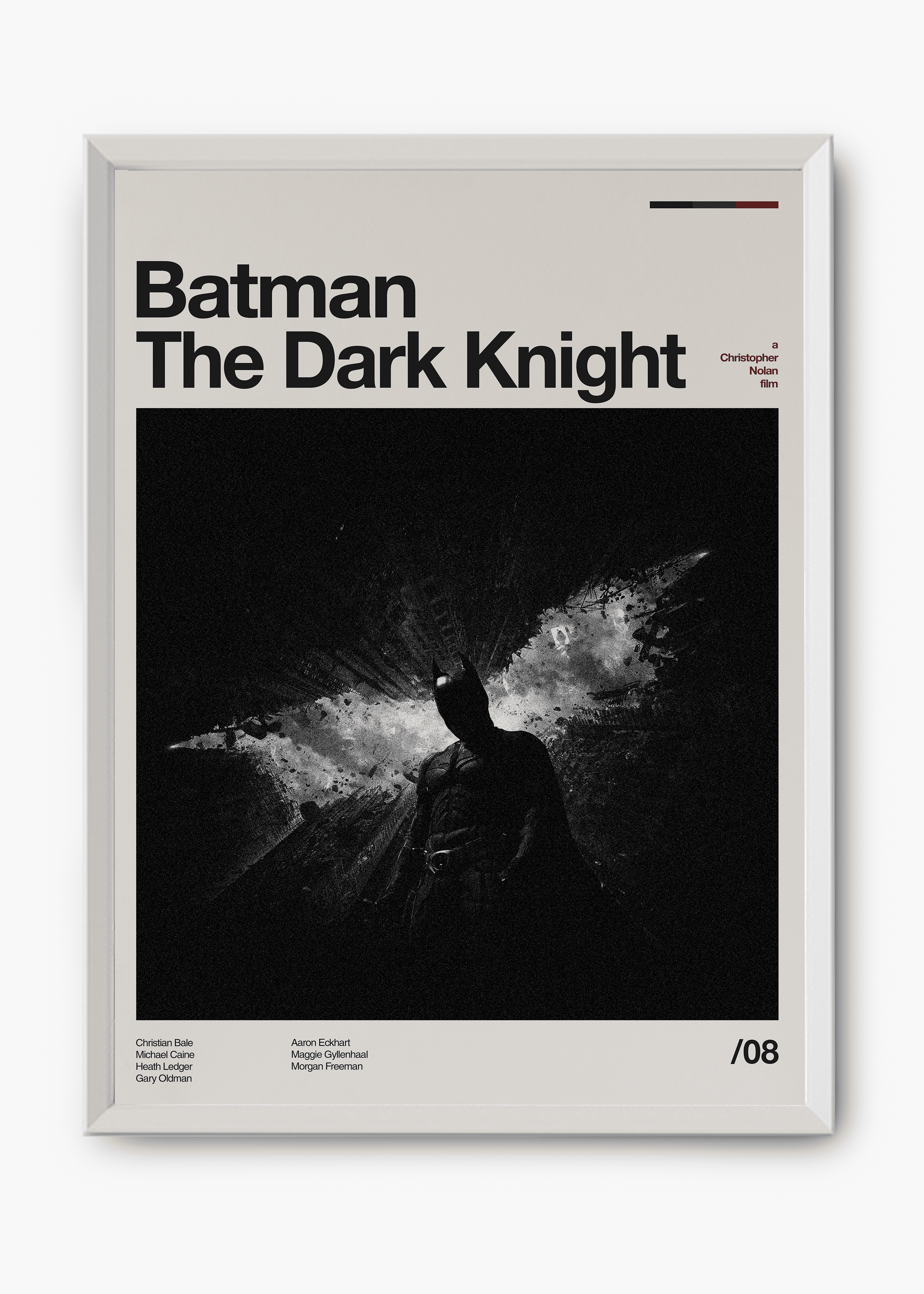 Quadro decorativo Batman The Dark Knight — arte de cinema para parede | Cübe Quadros