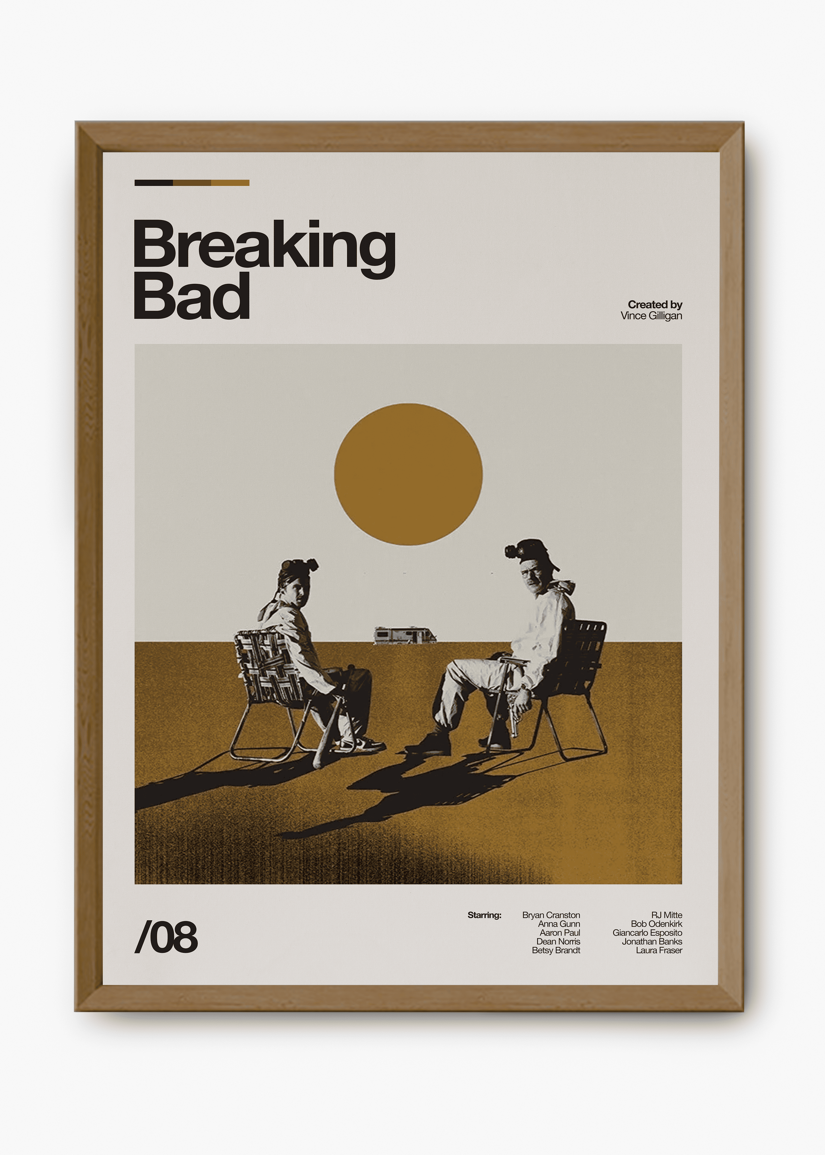Quadro decorativo Breaking Bad — arte de série para parede | Cübe Quadros