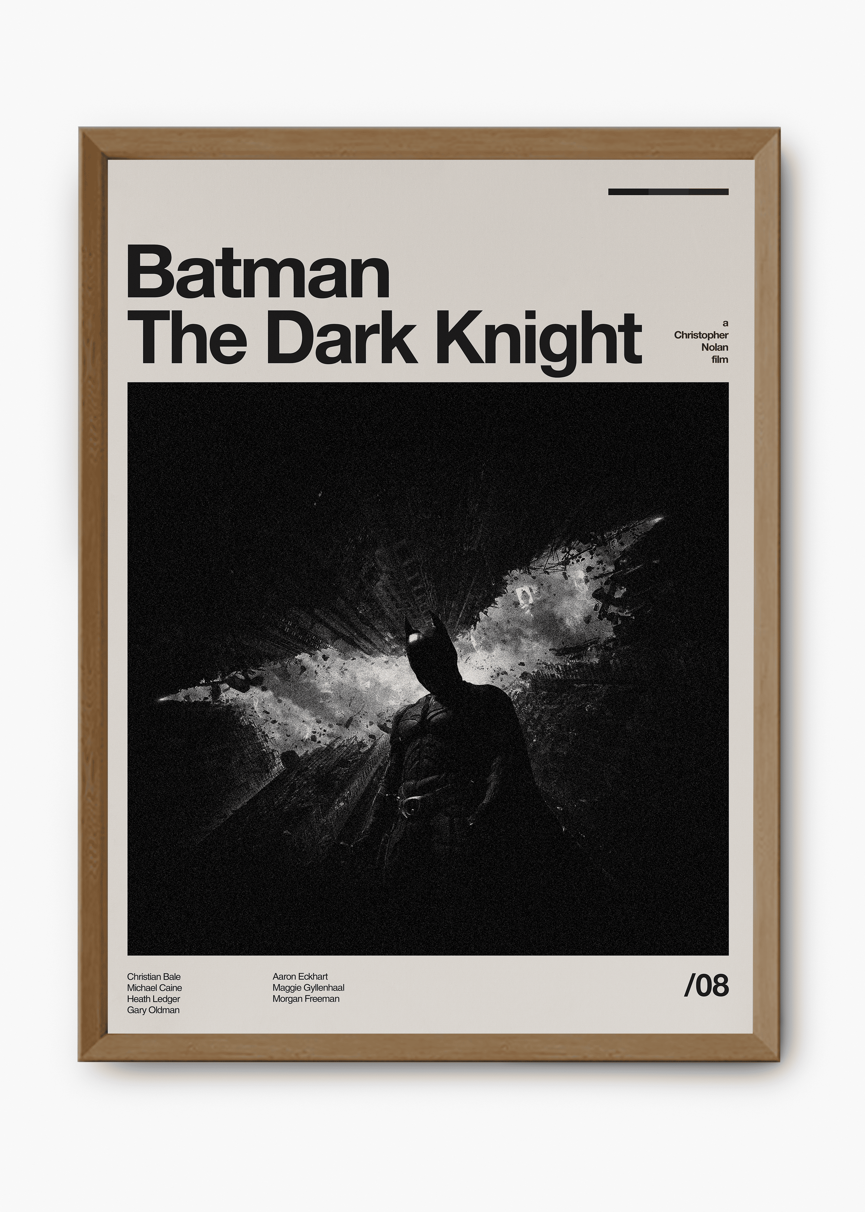 Quadro decorativo Batman The Dark Knight — arte de cinema para parede | Cübe Quadros