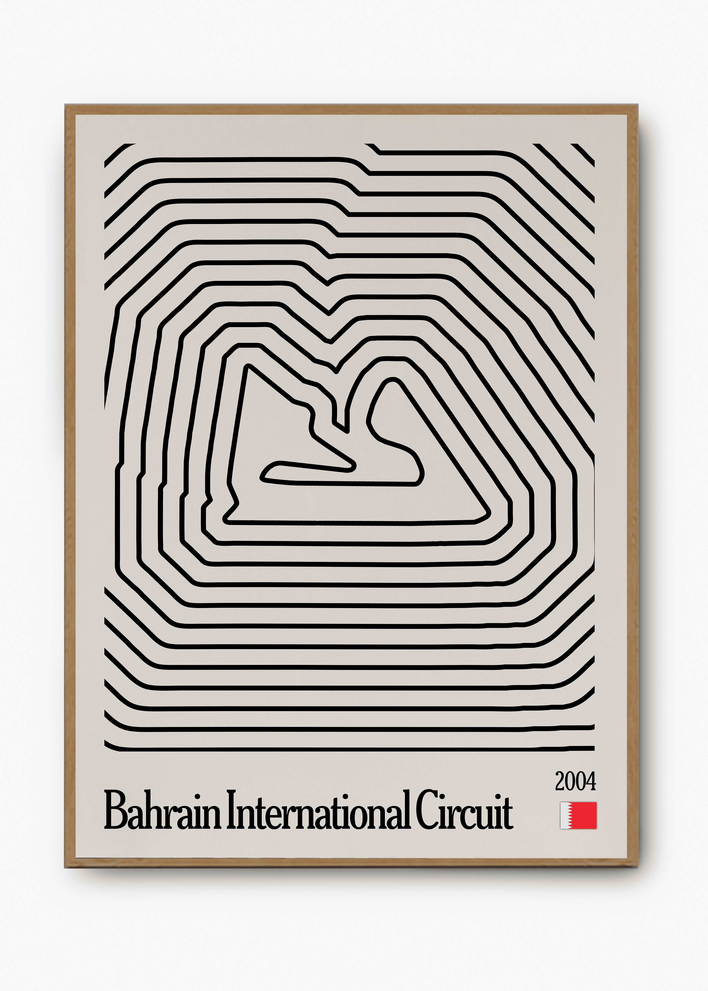 Quadro decorativo Bahrain Mosaic — arte de automobilismo para parede | Cübe Quadros