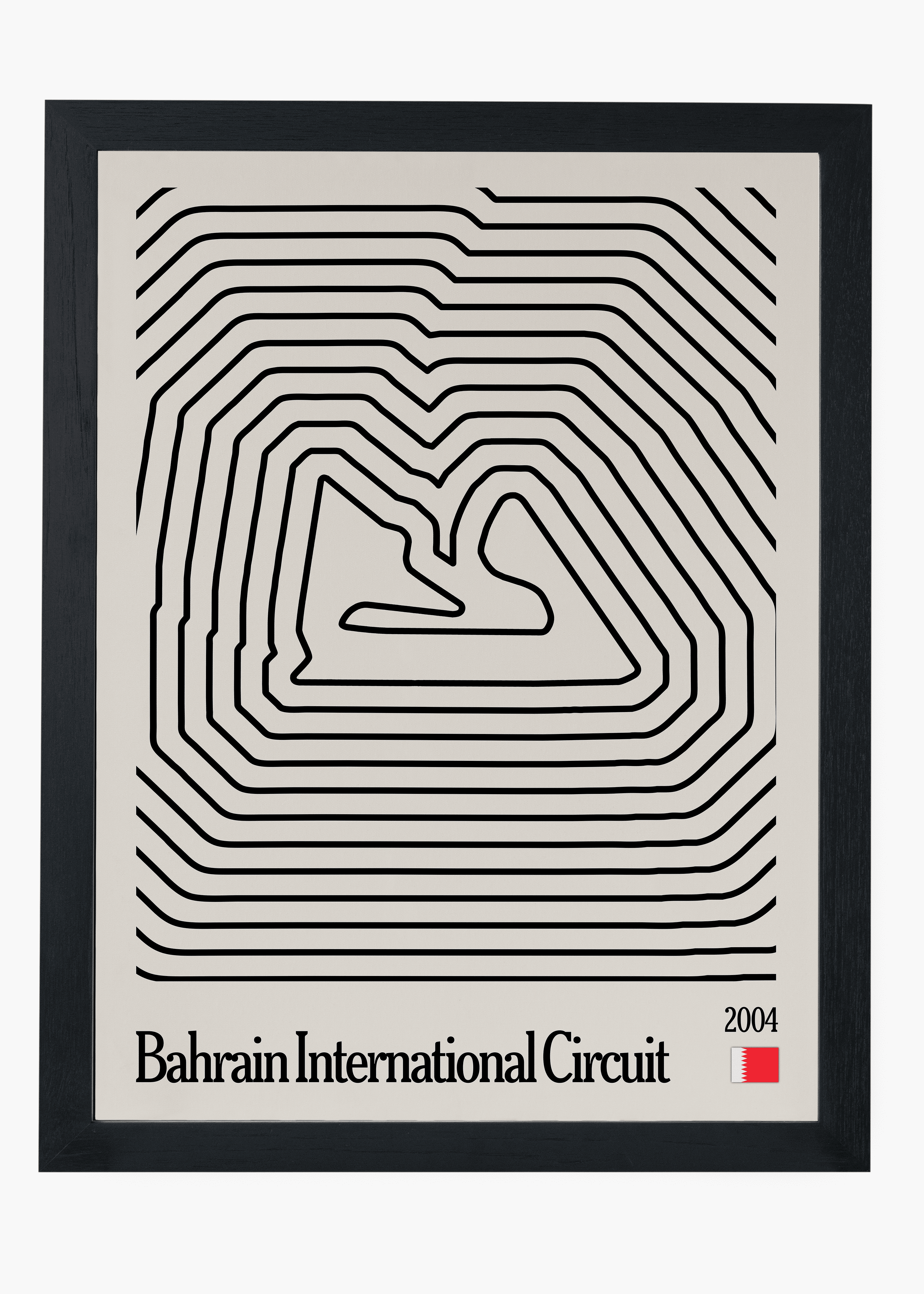 Quadro decorativo Bahrain Mosaic — arte de automobilismo para parede | Cübe Quadros