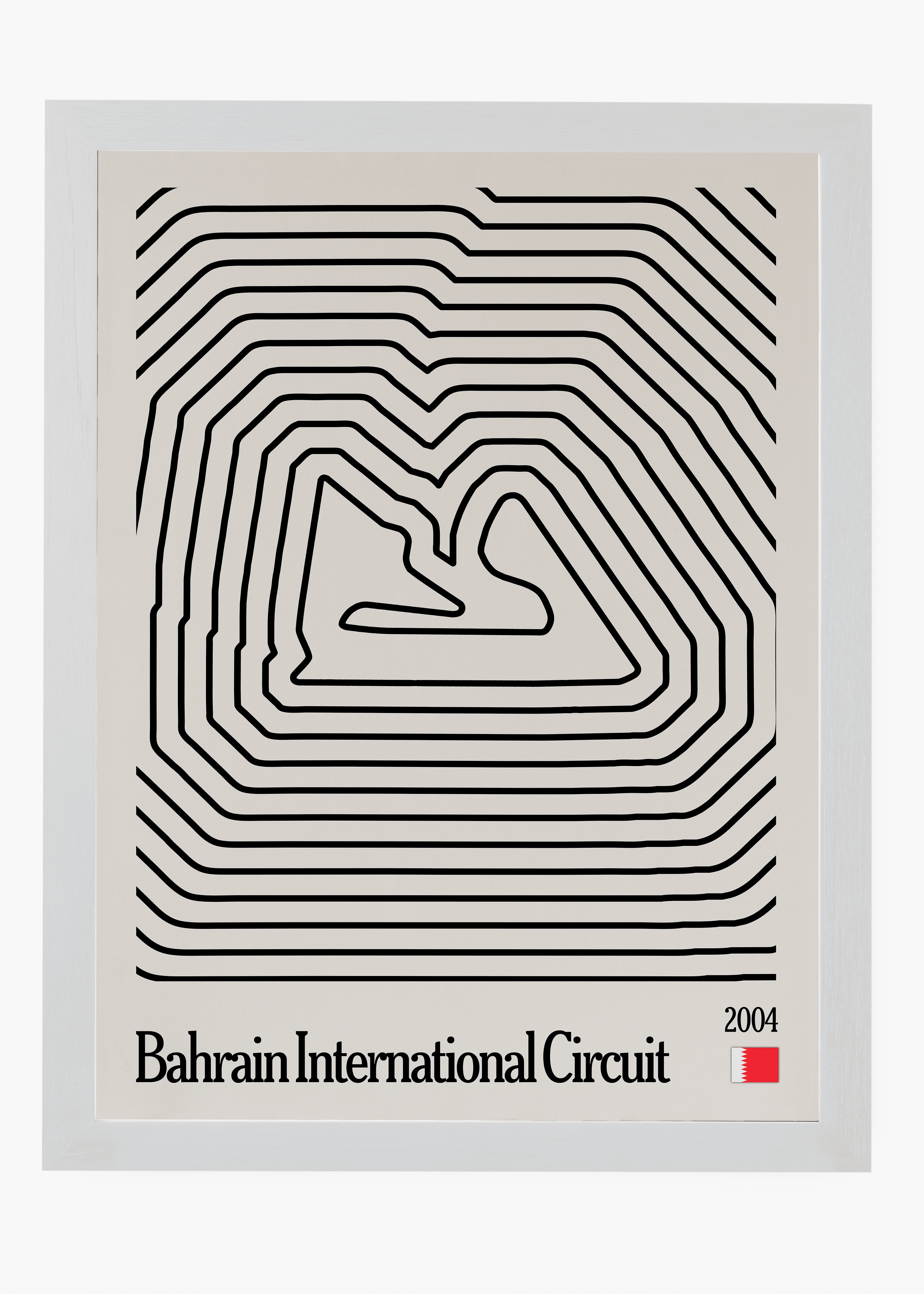 Quadro decorativo Bahrain Mosaic — arte de automobilismo para parede | Cübe Quadros