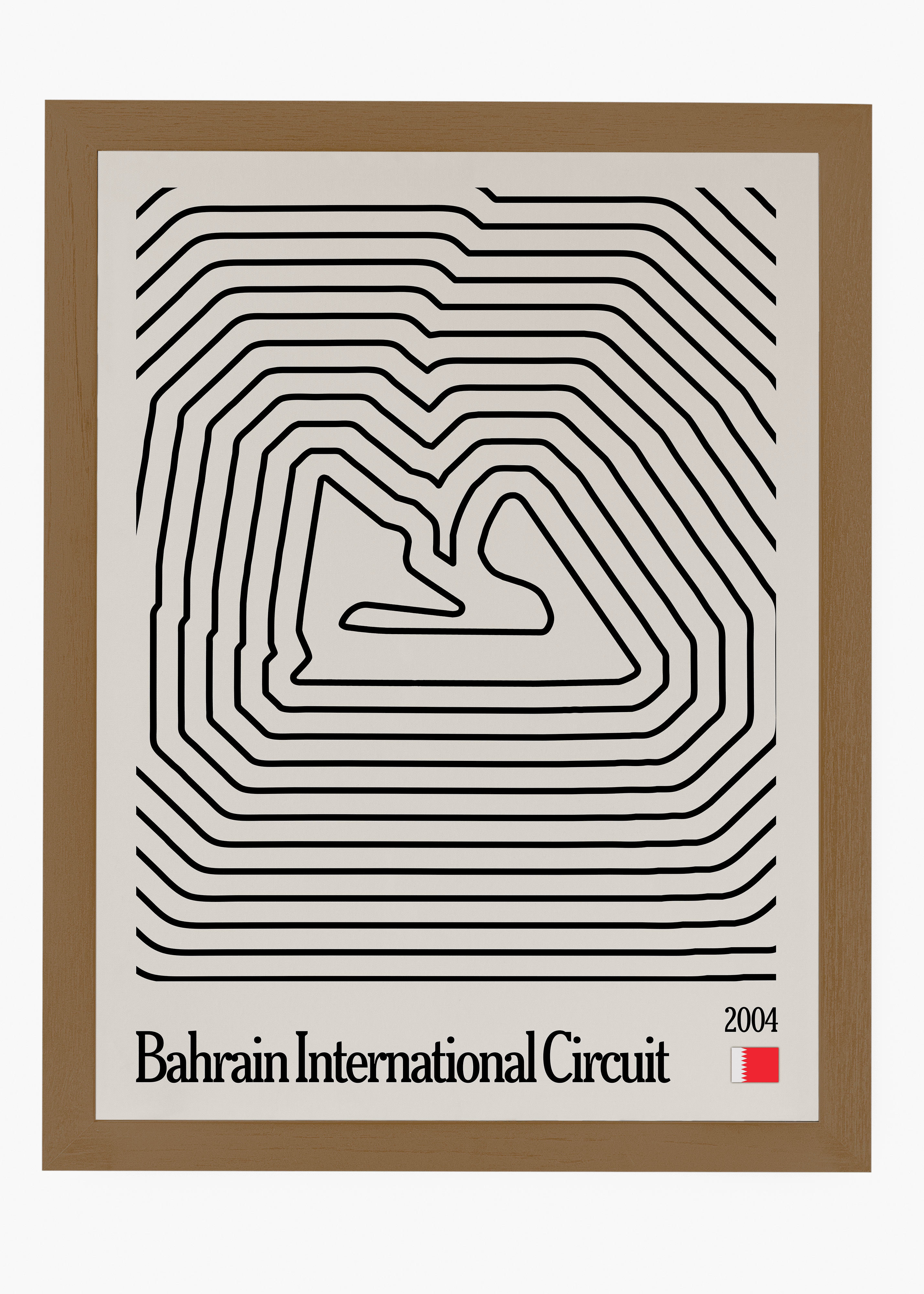 Quadro decorativo Bahrain Mosaic — arte de automobilismo para parede | Cübe Quadros